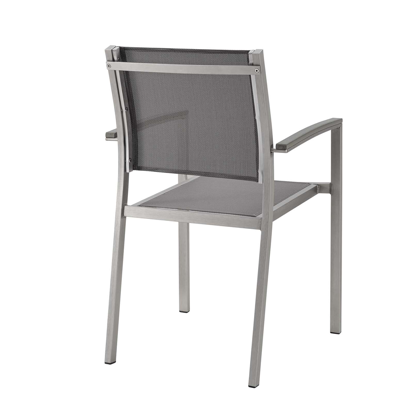 Shore Outdoor Patio Aluminum Dining Chair Set of 2