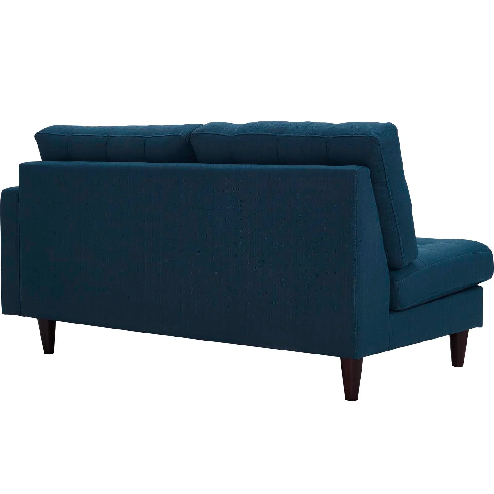 Empress Right-Facing Upholstered Fabric Loveseat