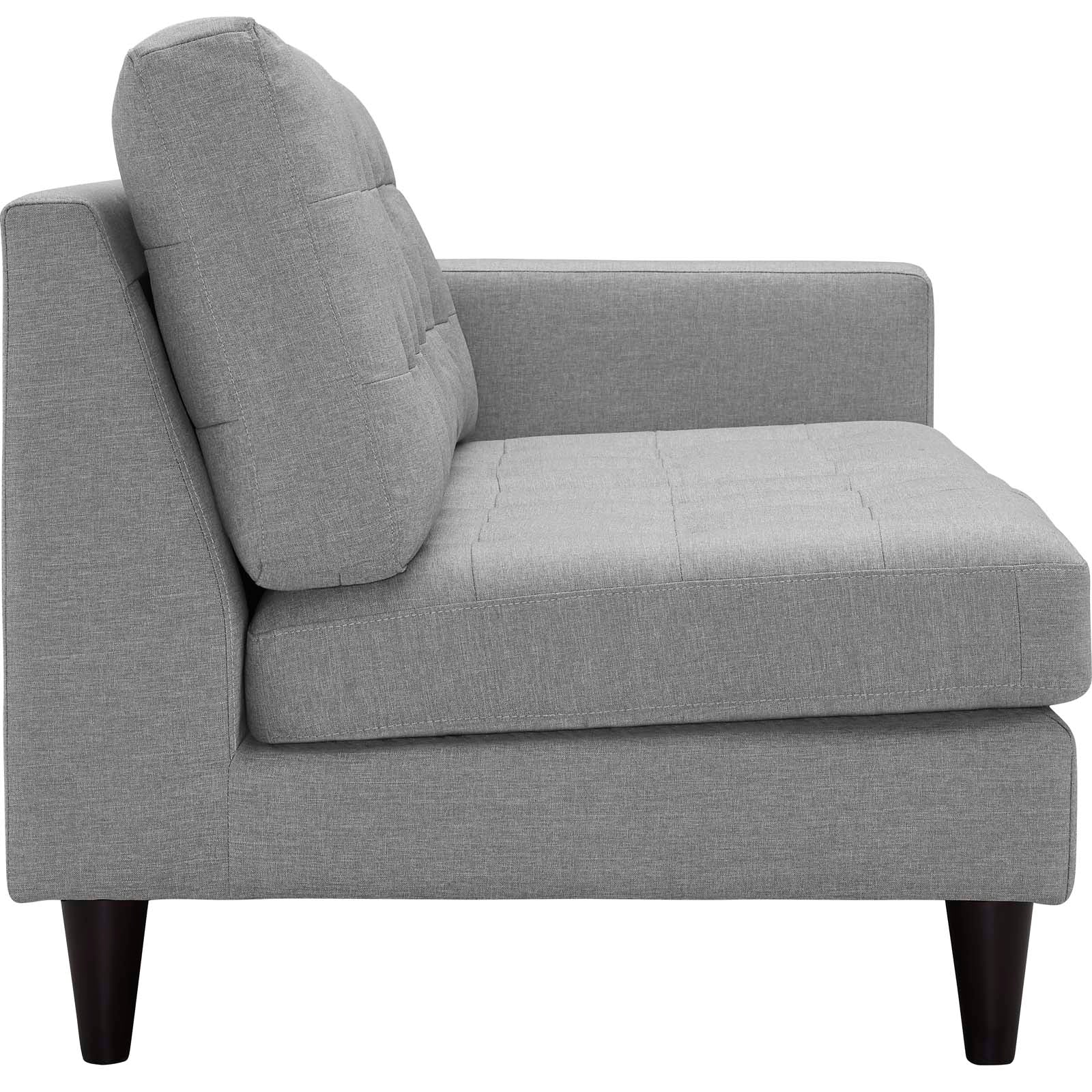 Chaise sans accoudoirs rembourrée en duvet Commix