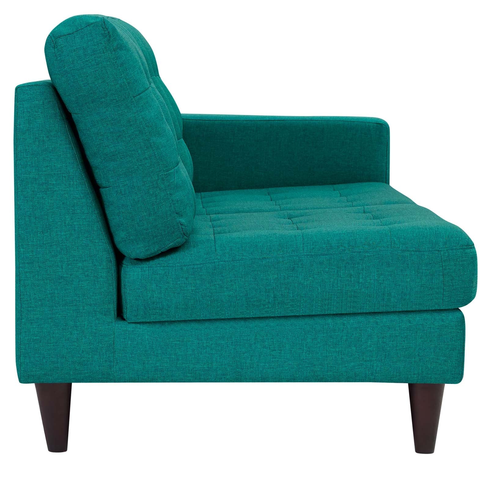 Chaise sans accoudoirs rembourrée en duvet Commix