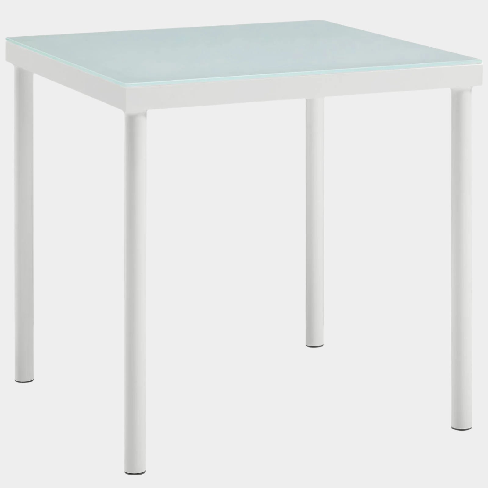 Table d'appoint d'extérieur Harmony en aluminium blanc 