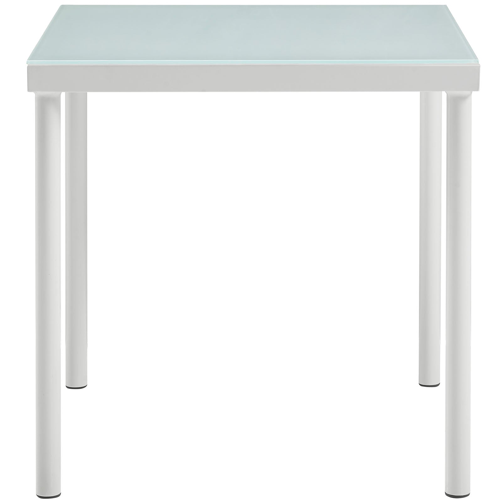 Table d'appoint d'extérieur Harmony en aluminium blanc 