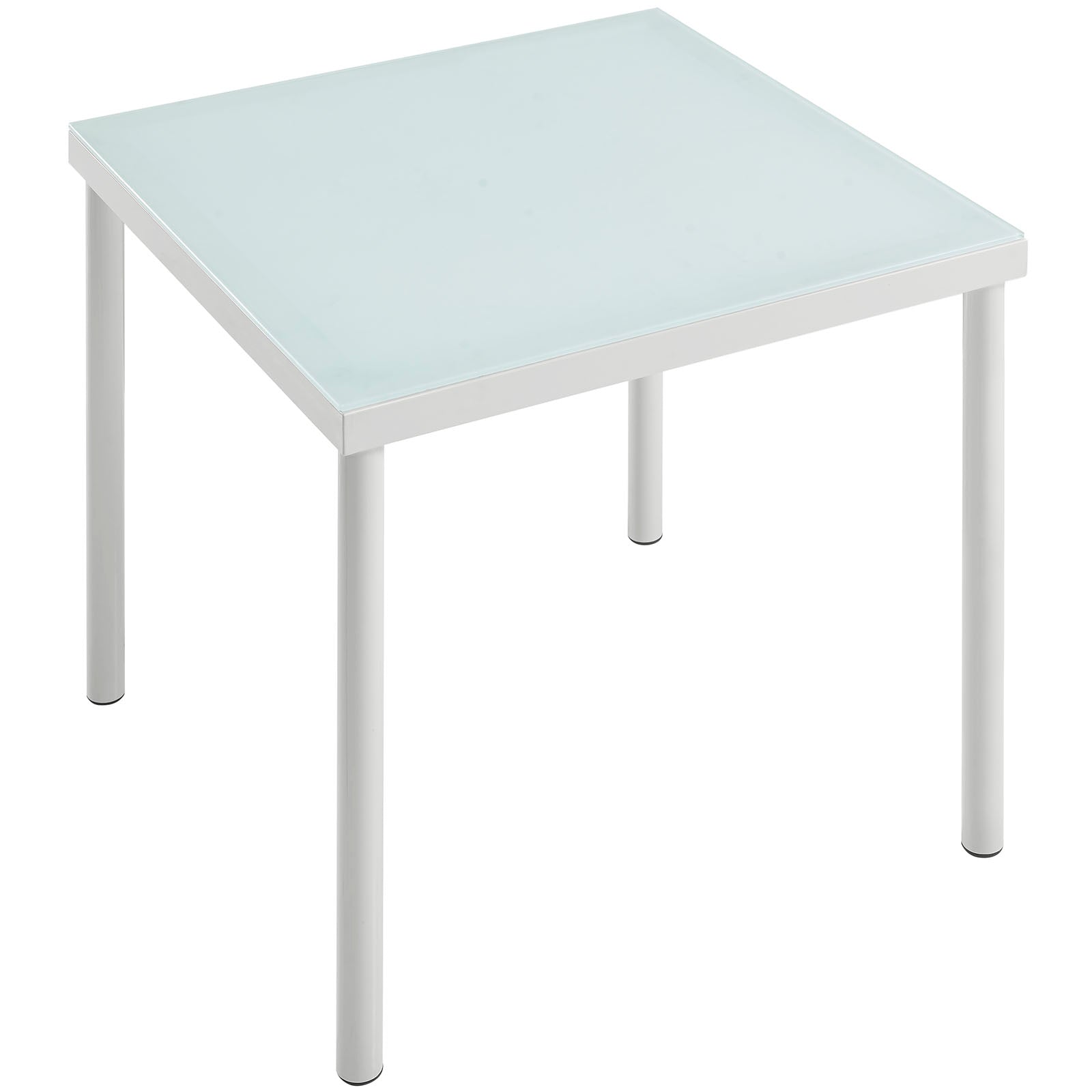 Table d'appoint d'extérieur Harmony en aluminium blanc 