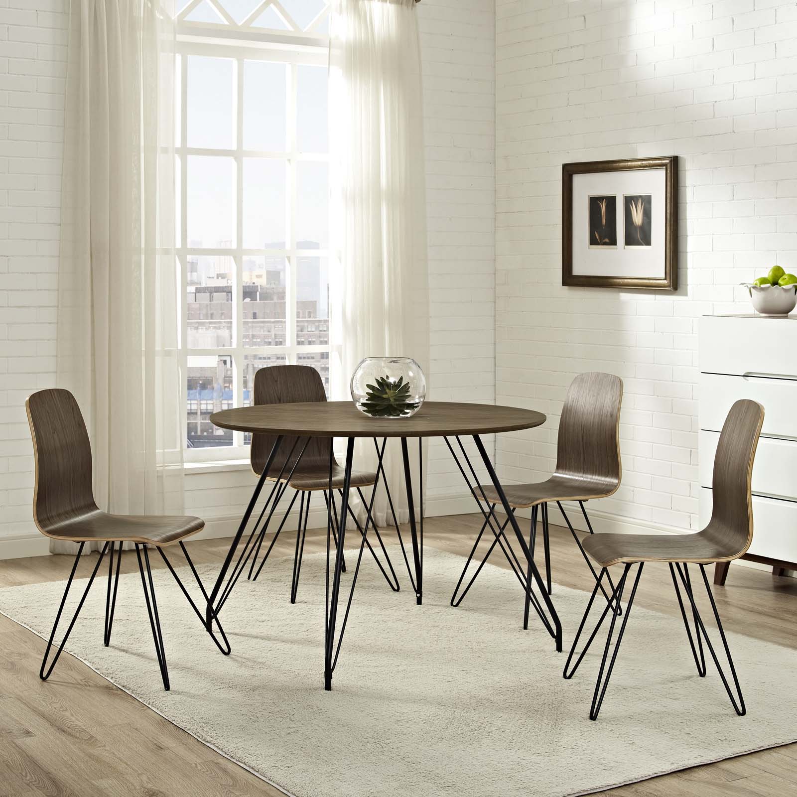 Satellite Circular Dining Table in Walnut