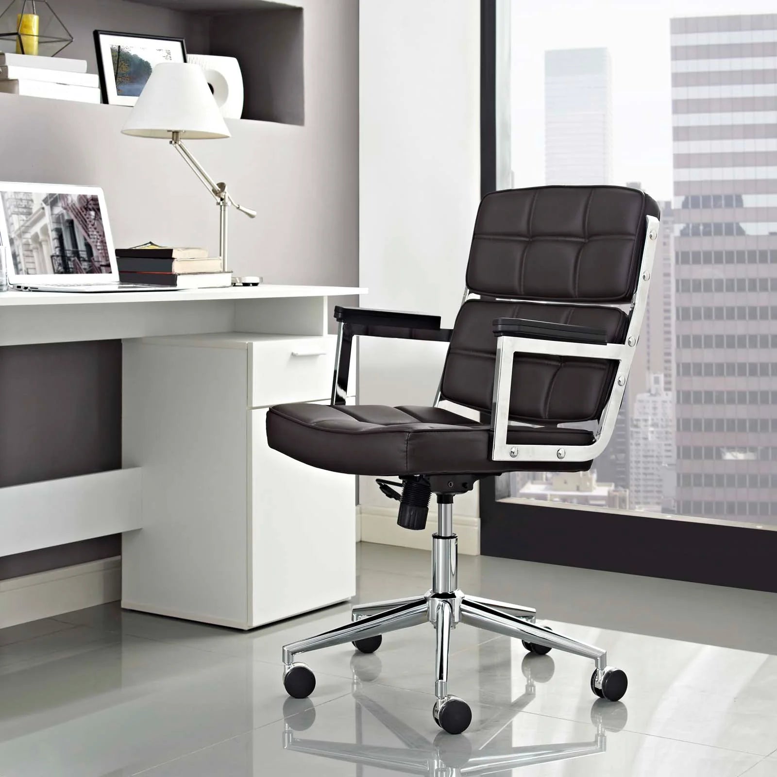 Portray Highback Upholstered Vinyl Office Chair