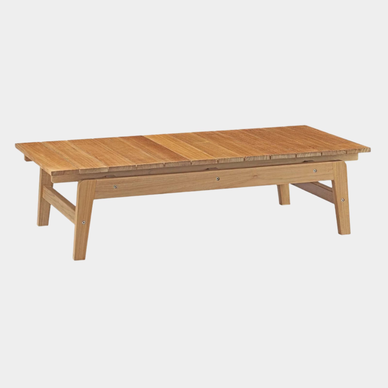 Bayport Outdoor Patio Teak Coffee Table in Natural