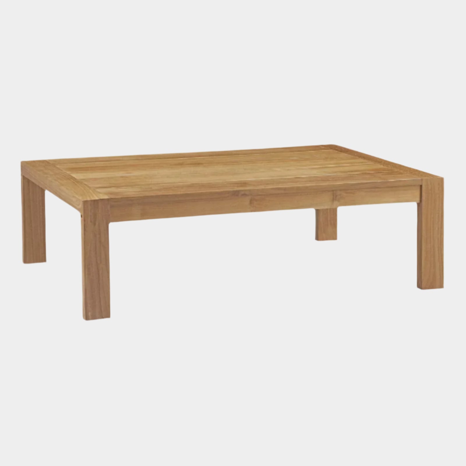 Upland Outdoor Patio Wood Coffee Table in Natural