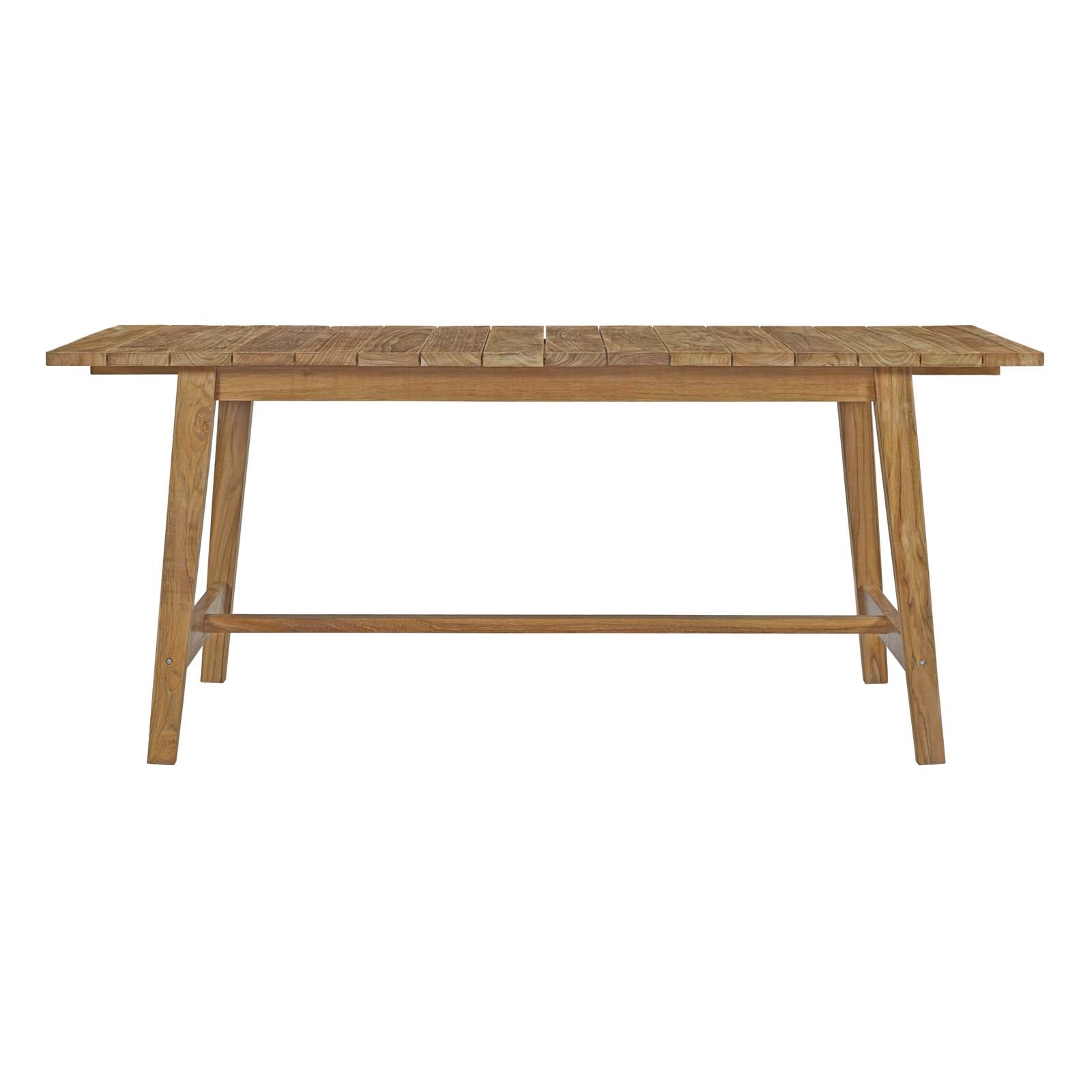 Dorset Outdoor Patio Teak Dining Table in Natural