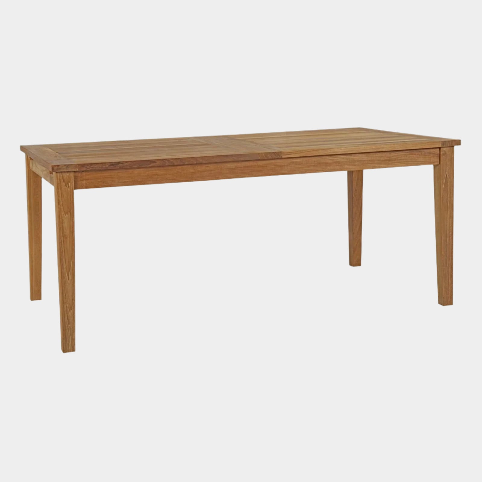 Marina Extendable Outdoor Patio Teak Dining Table in Natural