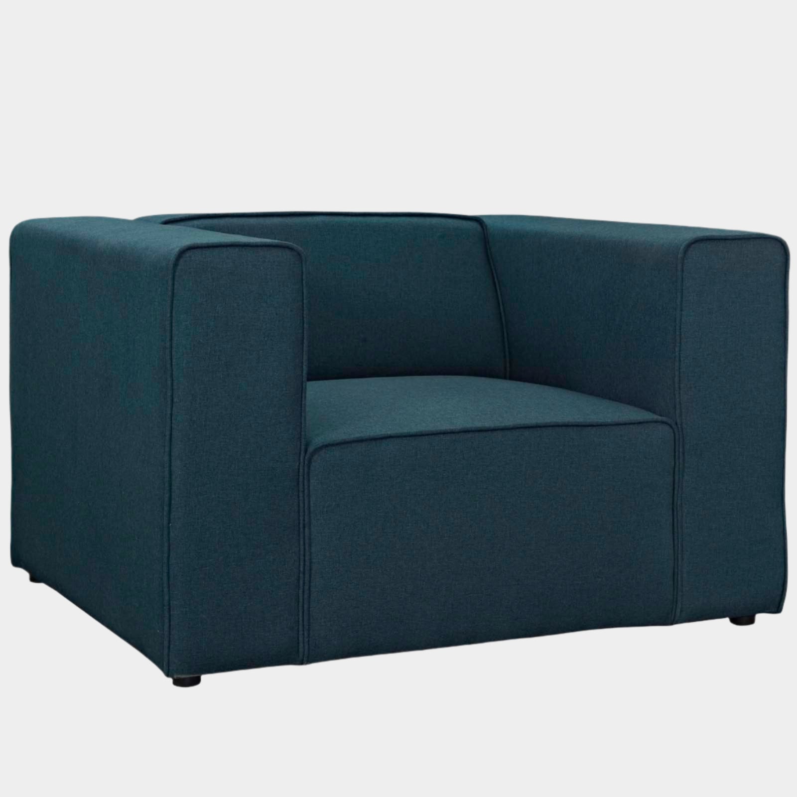 Fauteuil en tissu rembourré Mingle