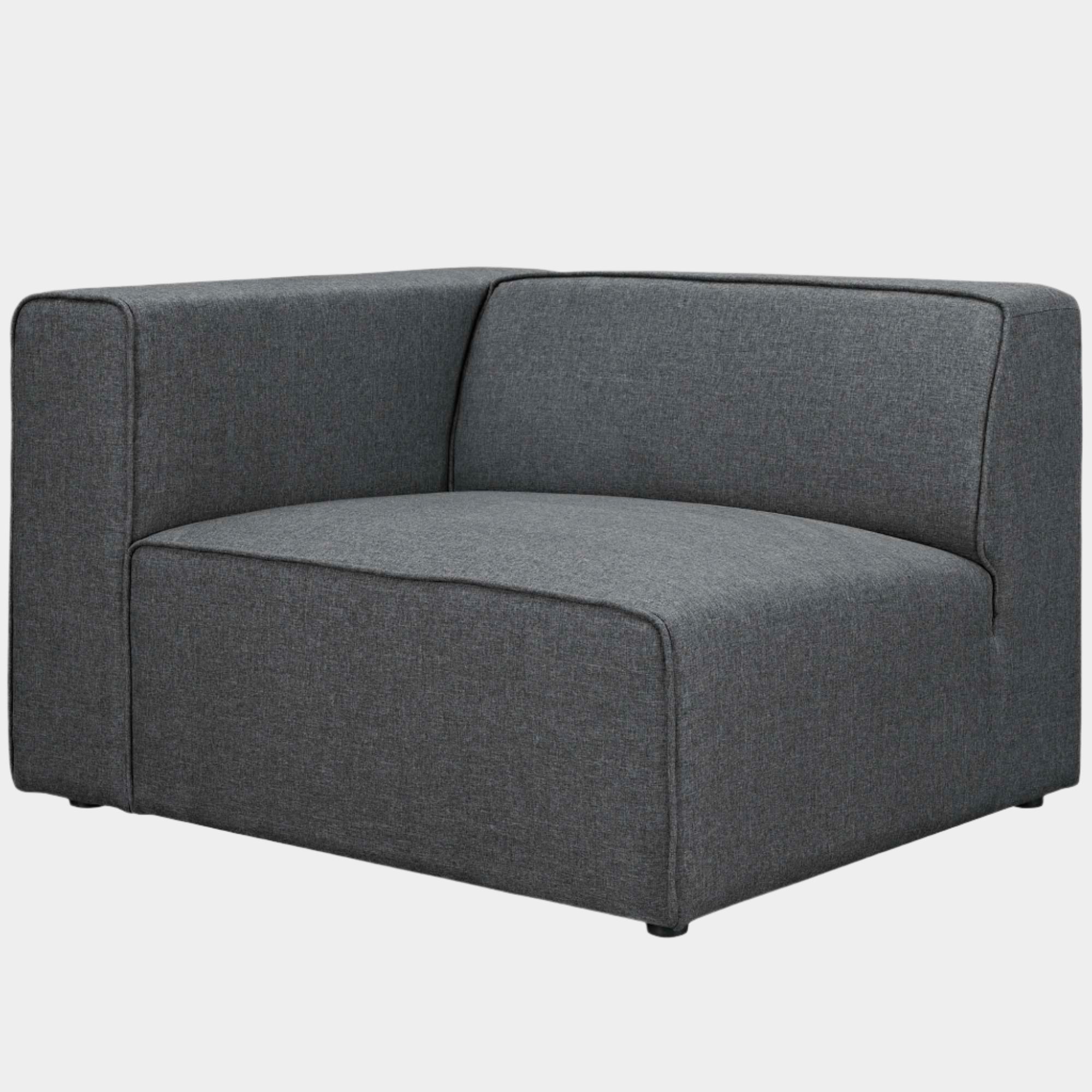 Chaise sans accoudoirs rembourrée en duvet Commix