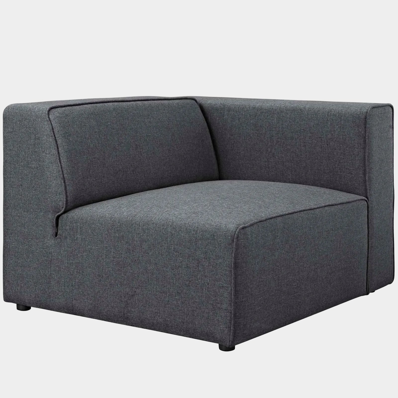 Mingle Fabric Right-Facing Sofa in Gray