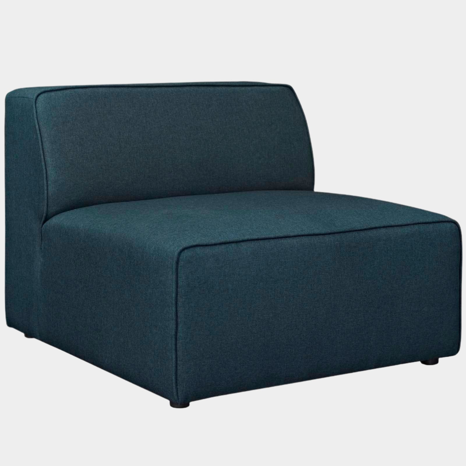 Fauteuil sans accoudoirs en tissu Mingle