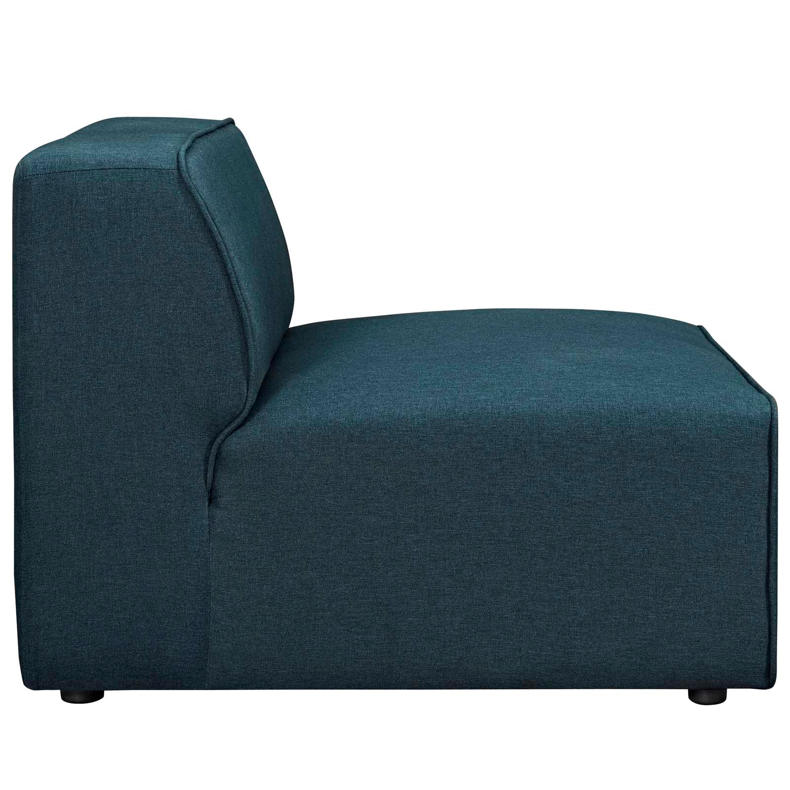 Fauteuil sans accoudoirs en tissu Mingle