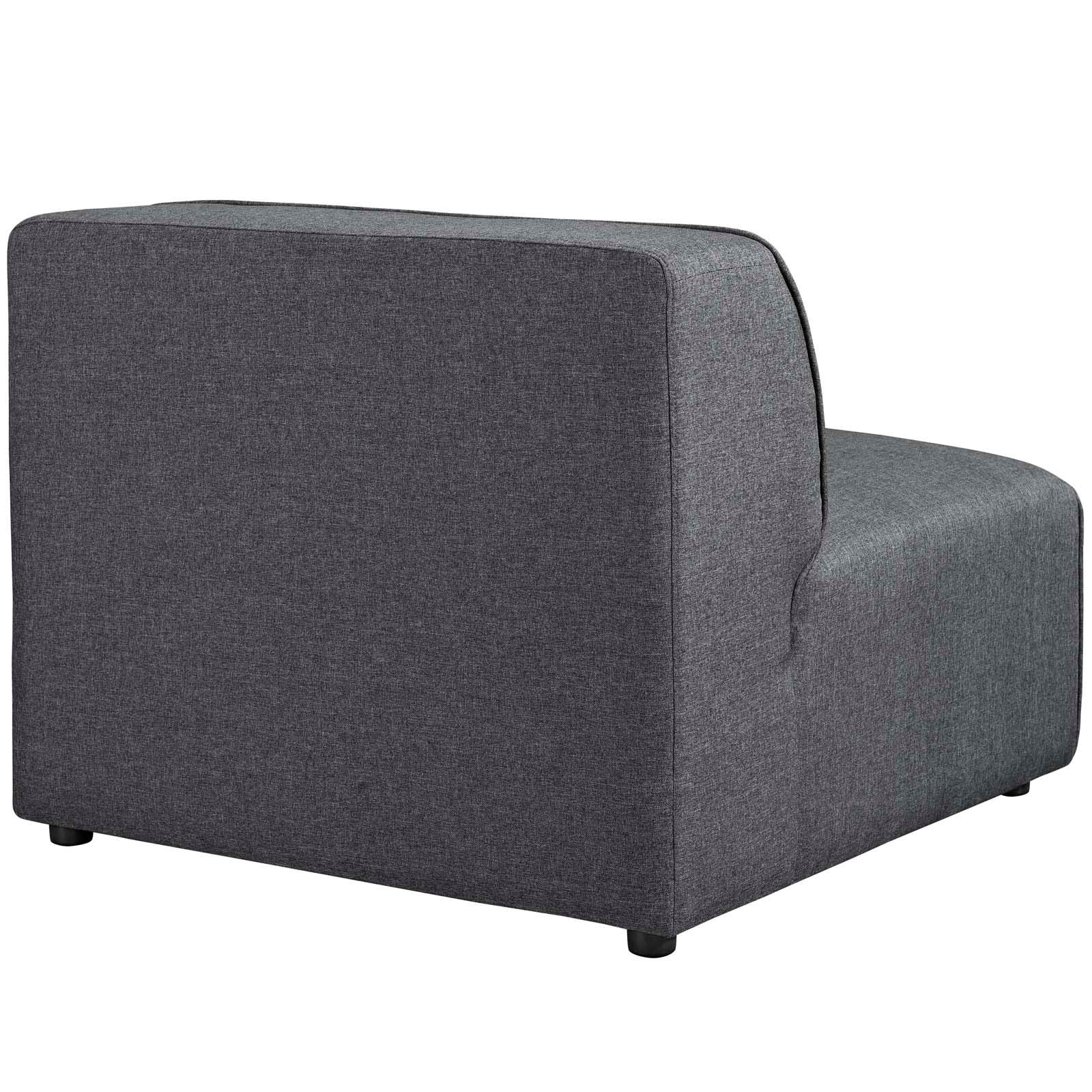 Fauteuil sans accoudoirs en tissu Mingle