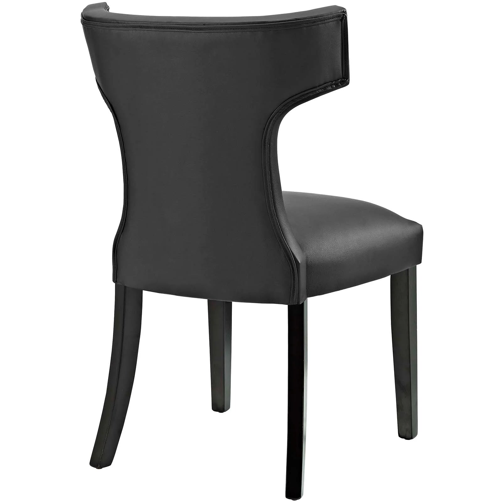 Curve Dining Side Chair Vinyl Set of 2