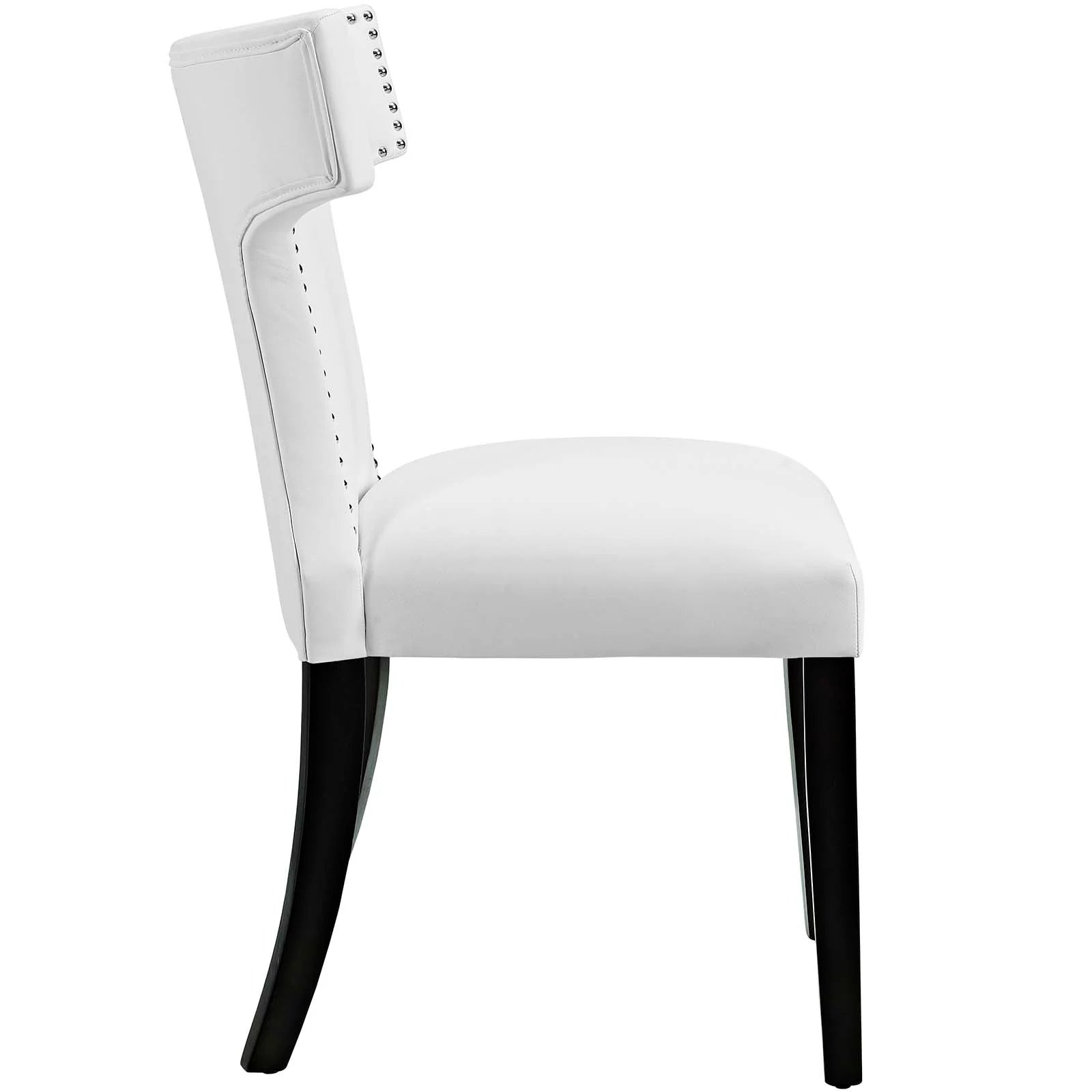 Curve Dining Side Chair Vinyl Set of 2