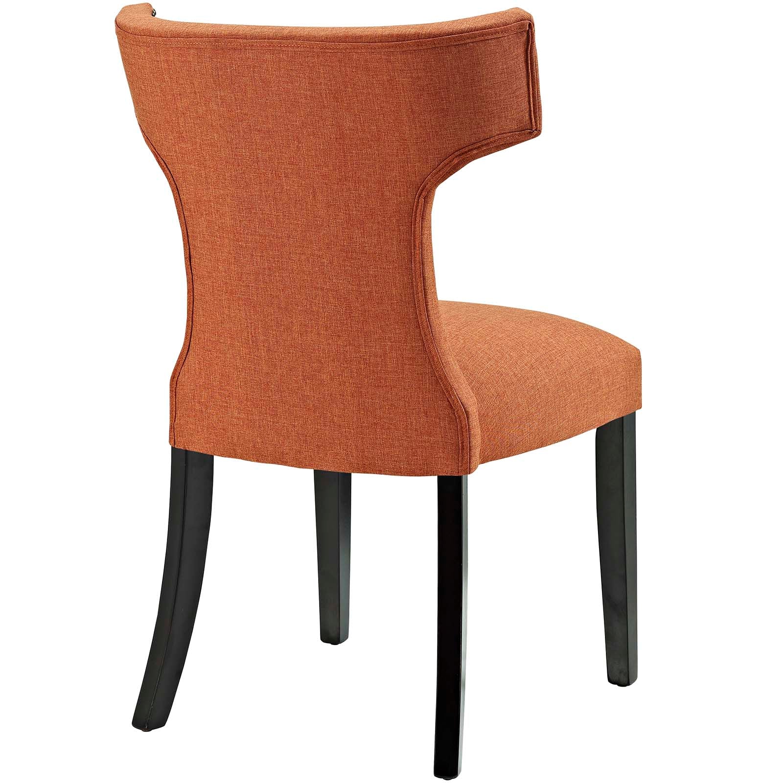 Curve Fabric Dining Side Chair Set of 2