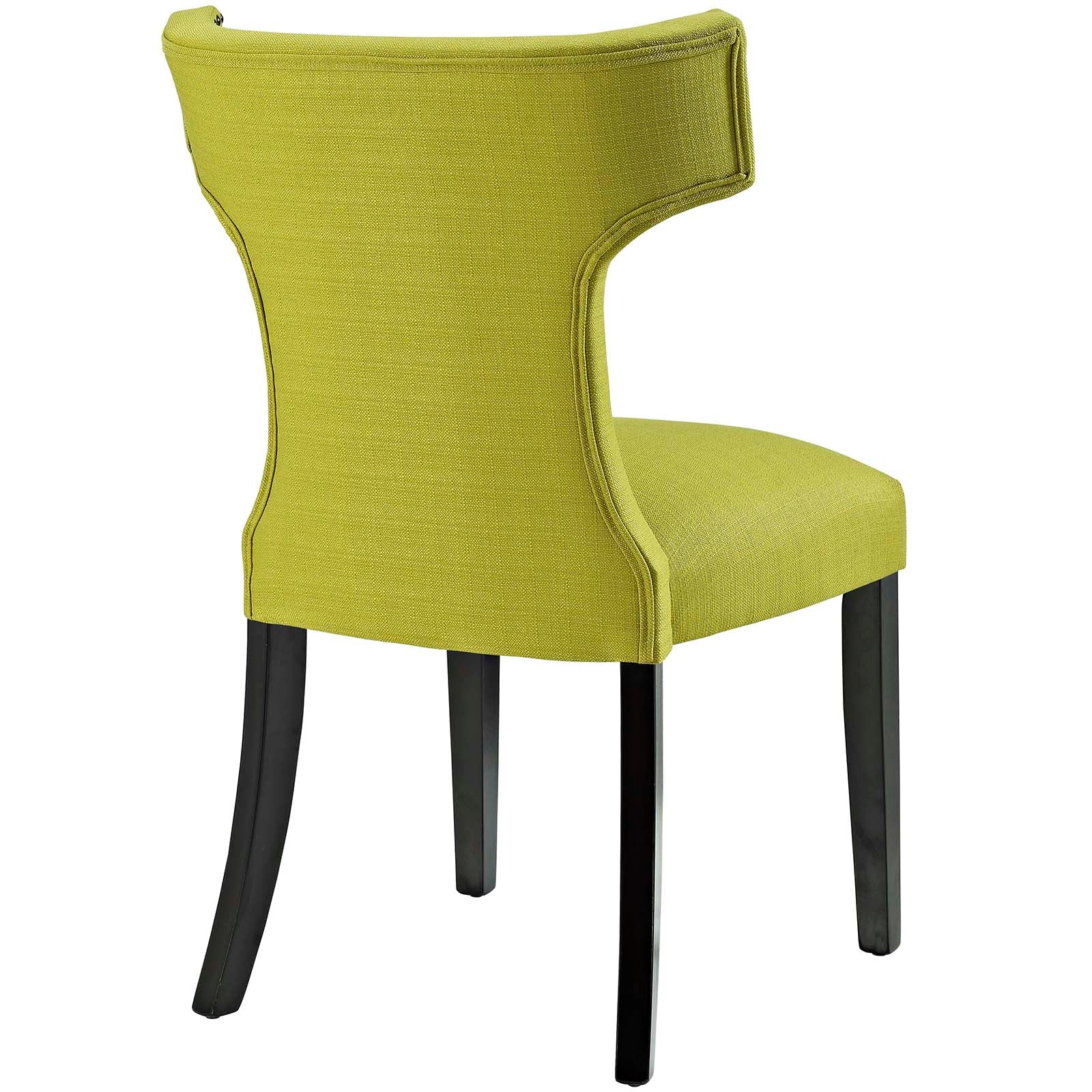 Curve Fabric Dining Side Chair Set of 2