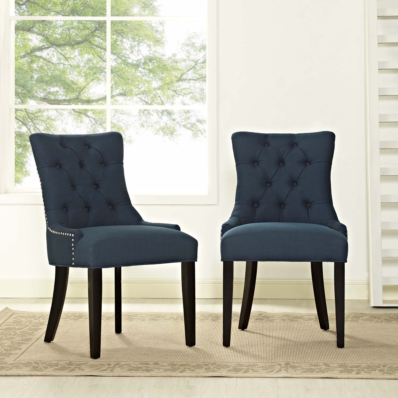 Regent Fabric Dining Side Chair Set of 2