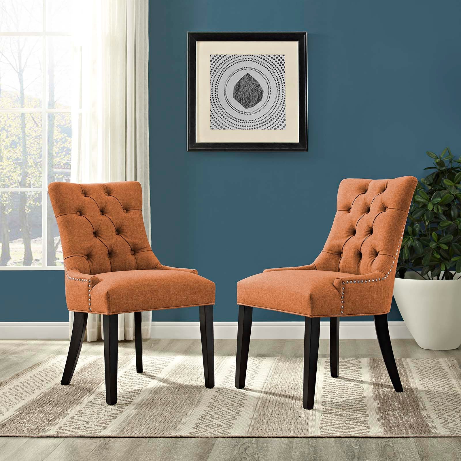 Regent Fabric Dining Side Chair Set of 2