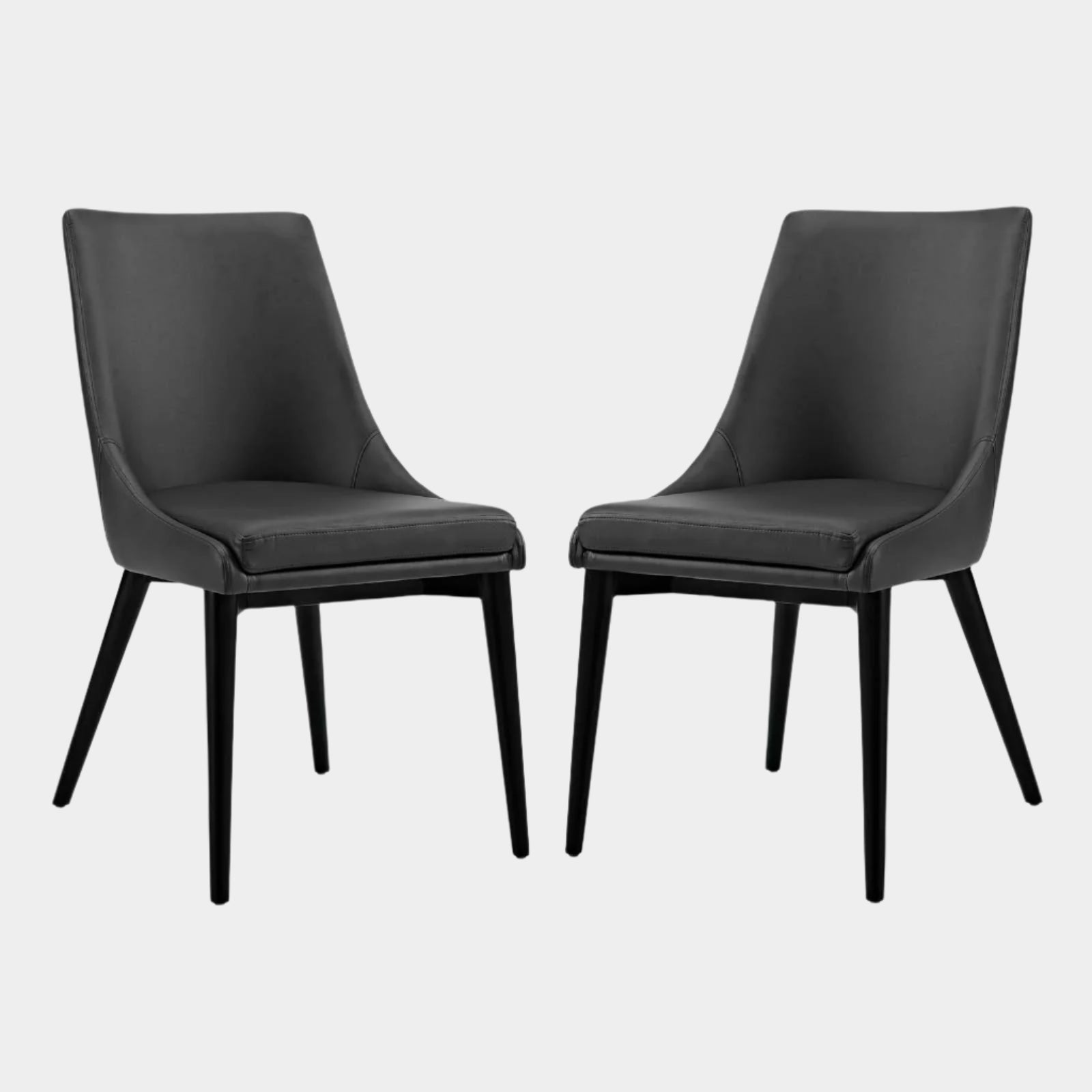 Viscount Dining Side Chair Vinyl Set of 2