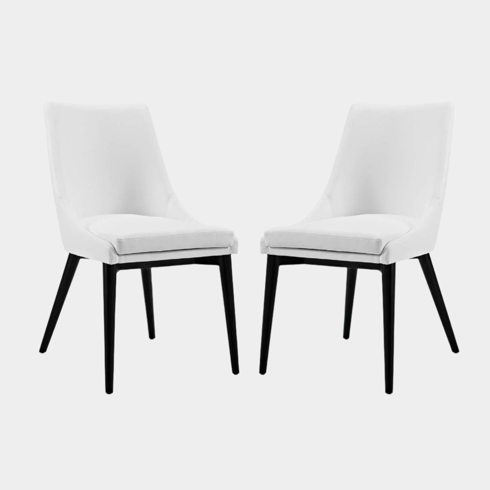 Viscount Dining Side Chair Vinyl Set of 2