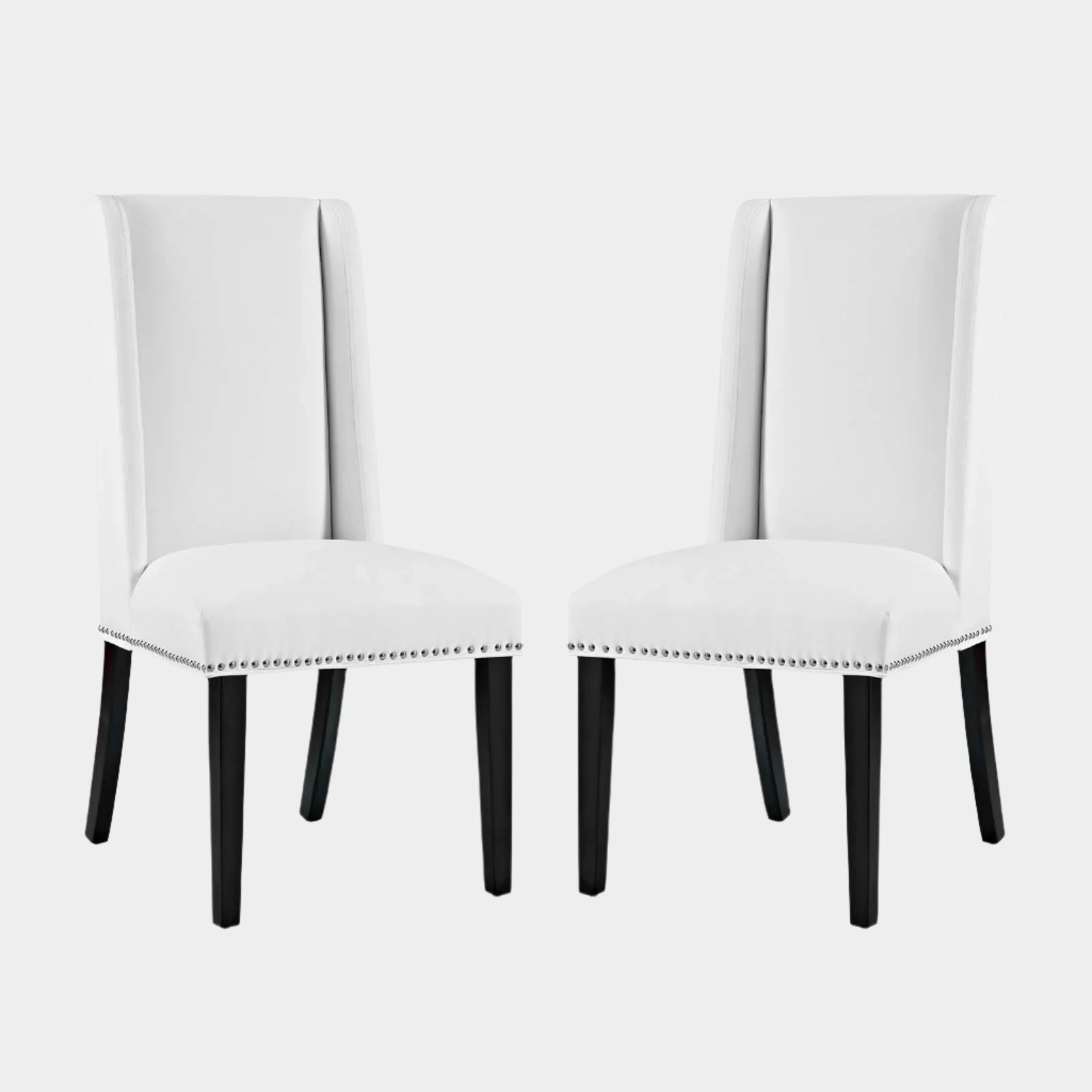 Baron Dining Chair Vinyl Set of 2