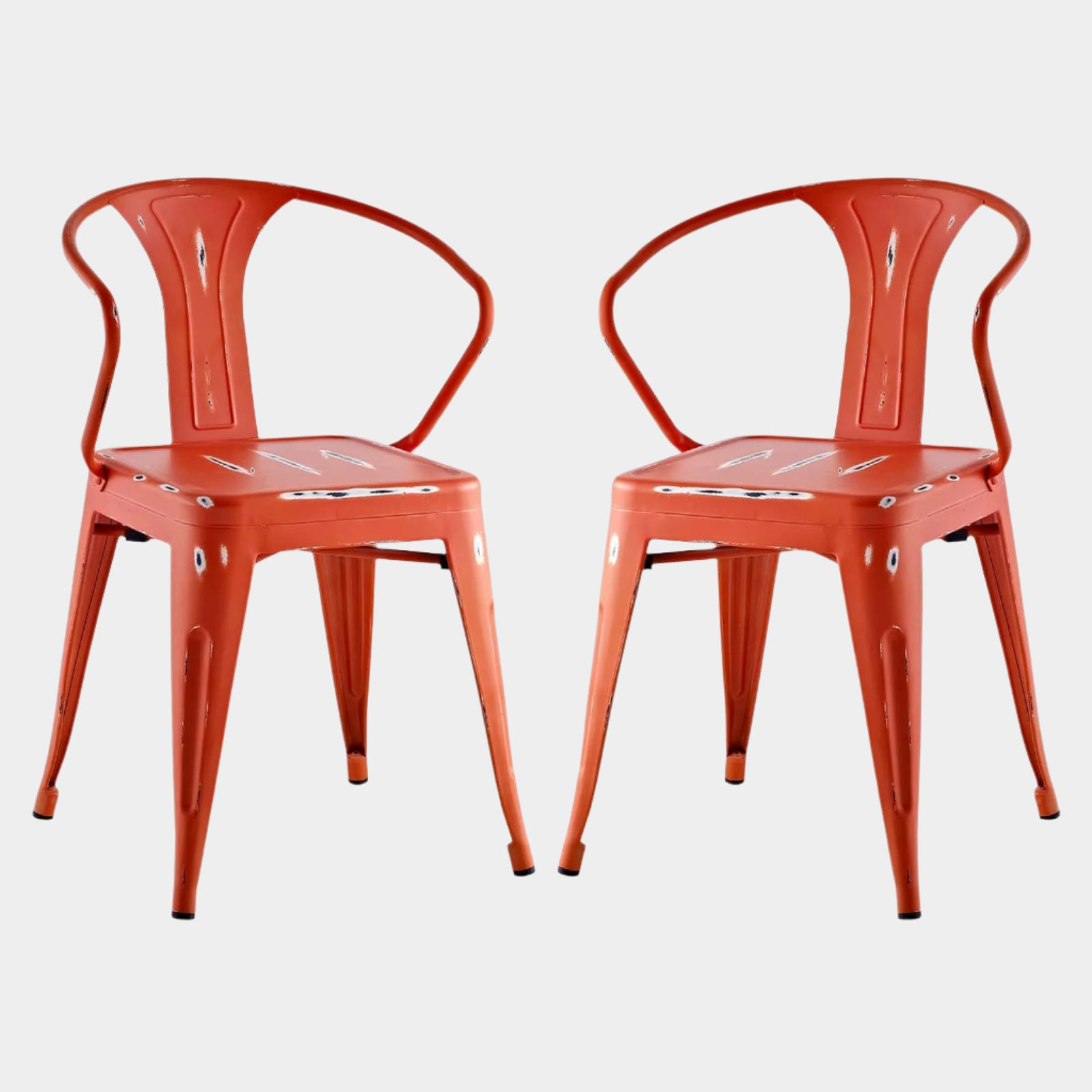 Promenade Dining Chair Set of 2 in Red