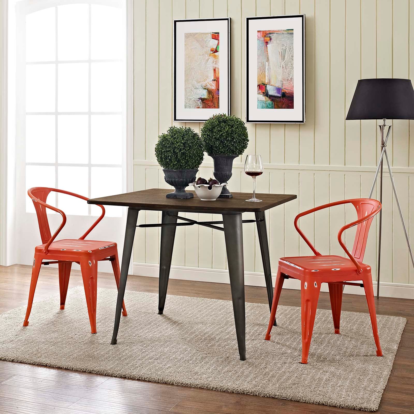 Promenade Dining Chair Set of 2 in Red