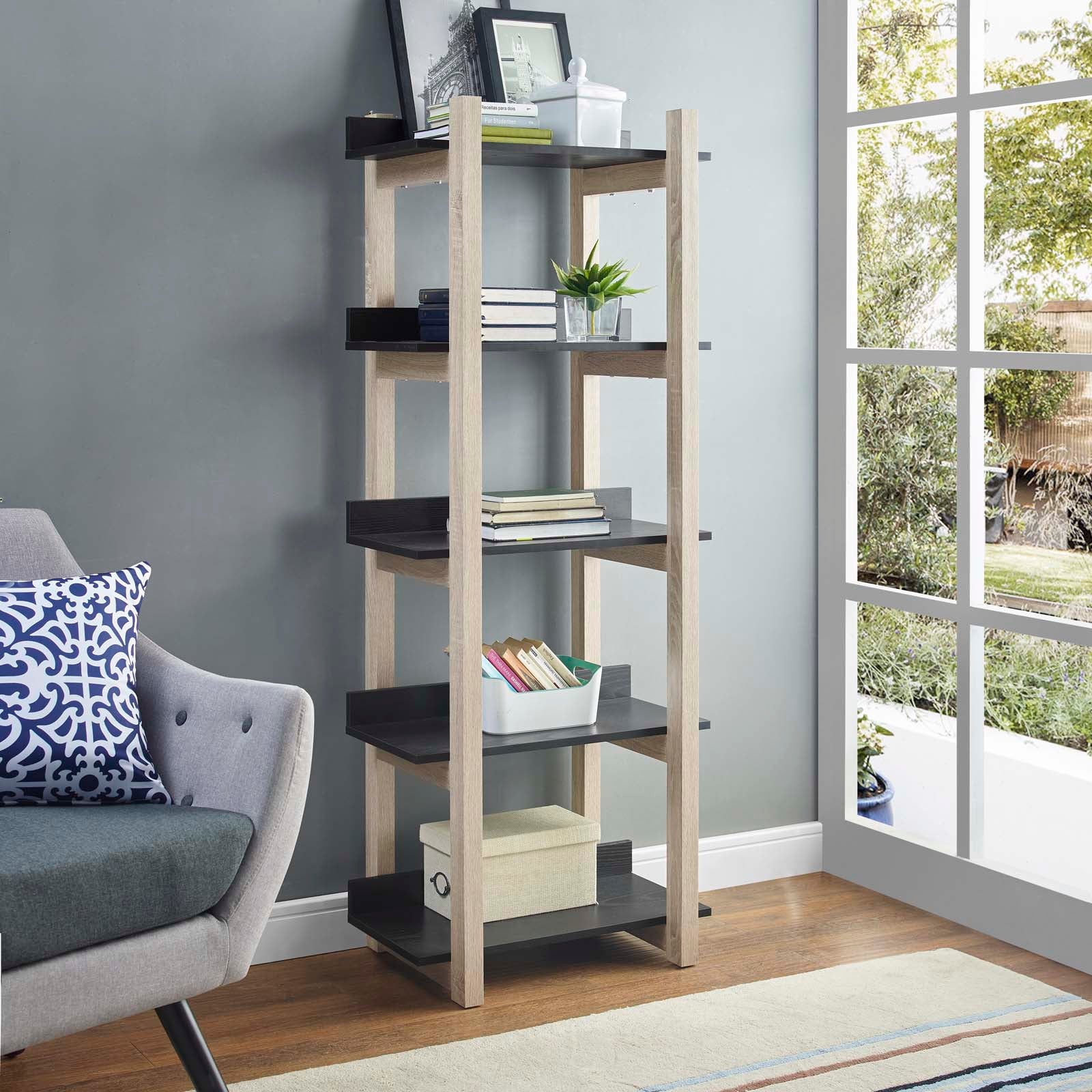 Reprieve Bookcase in Natural Black