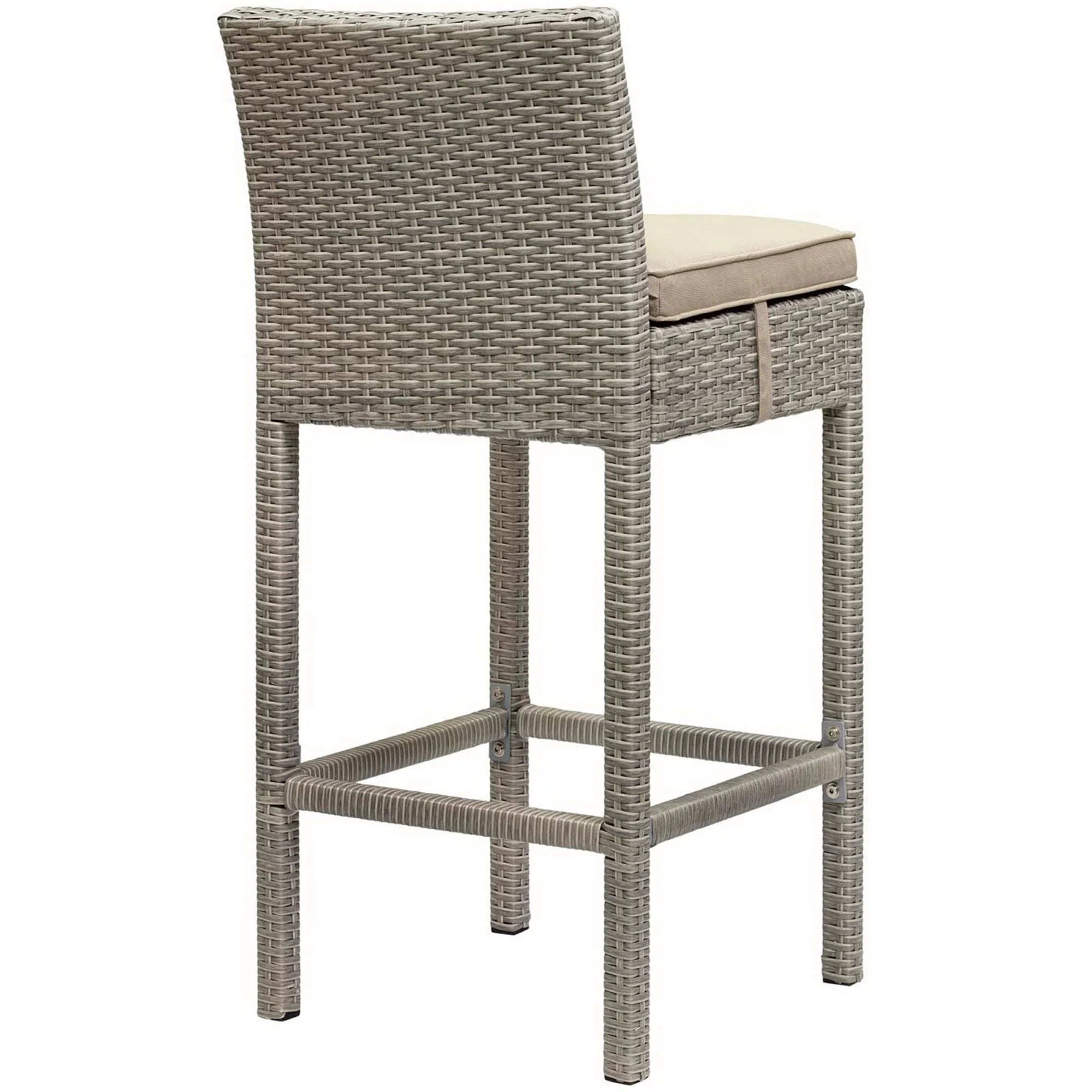 Conduit Outdoor Wicker Rattan Bar Stool