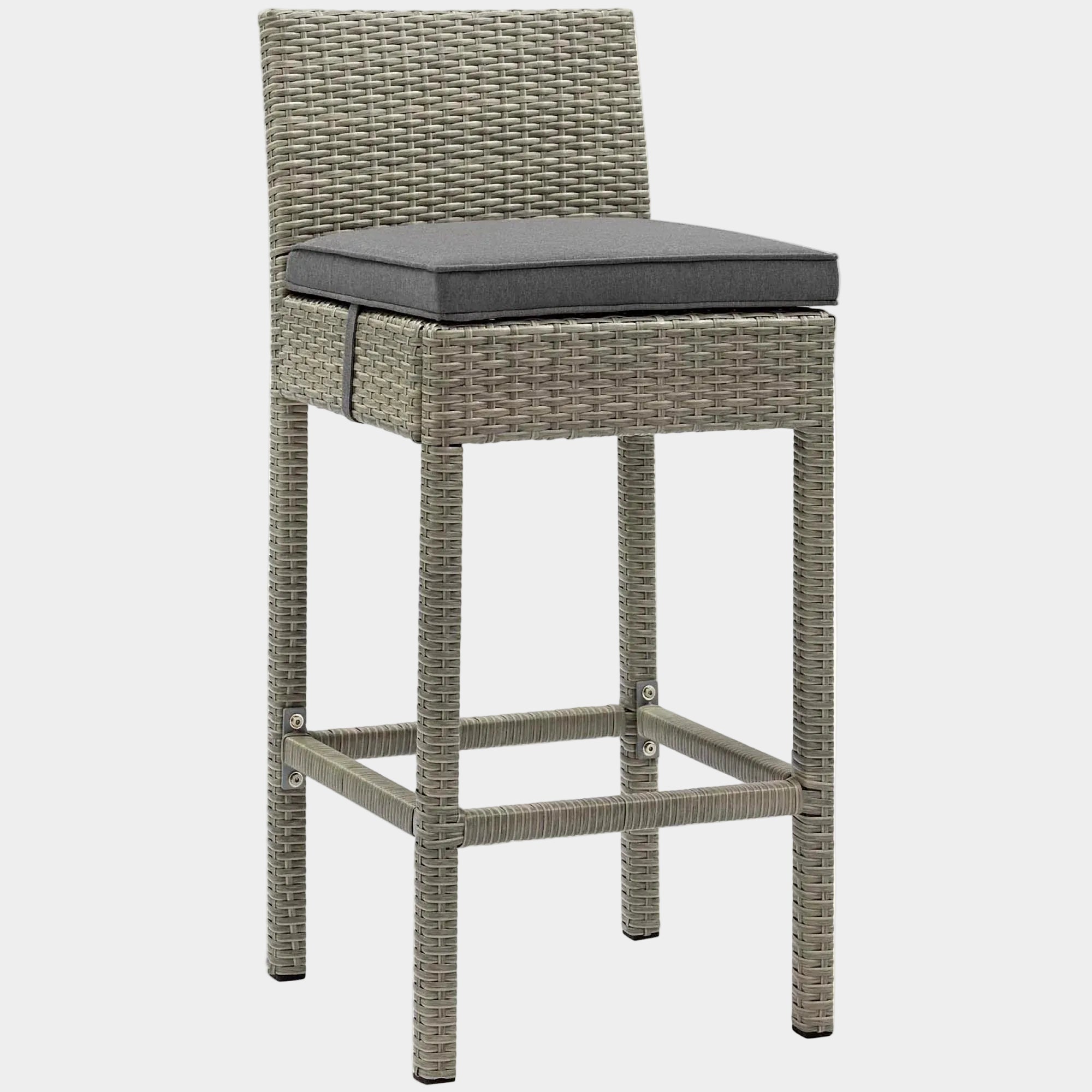 Conduit Outdoor Wicker Rattan Bar Stool