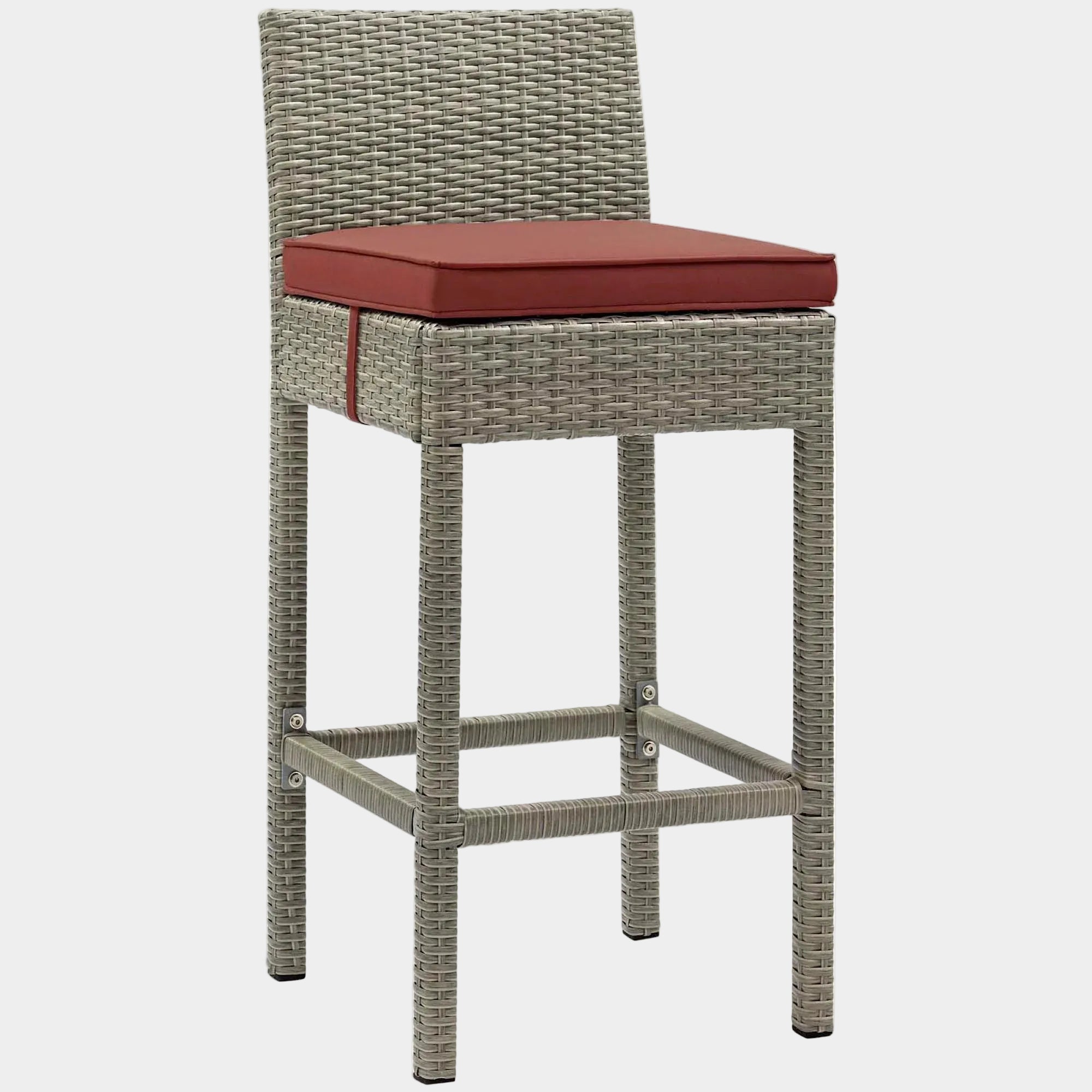 Conduit Outdoor Wicker Rattan Bar Stool