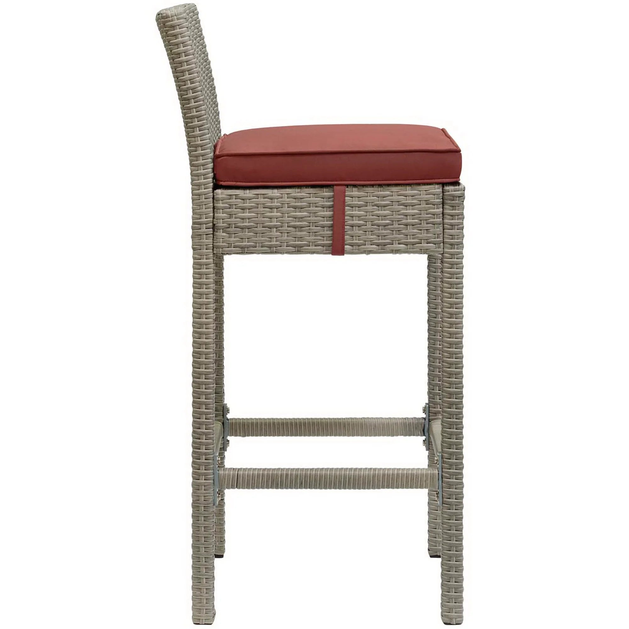 Conduit Outdoor Wicker Rattan Bar Stool