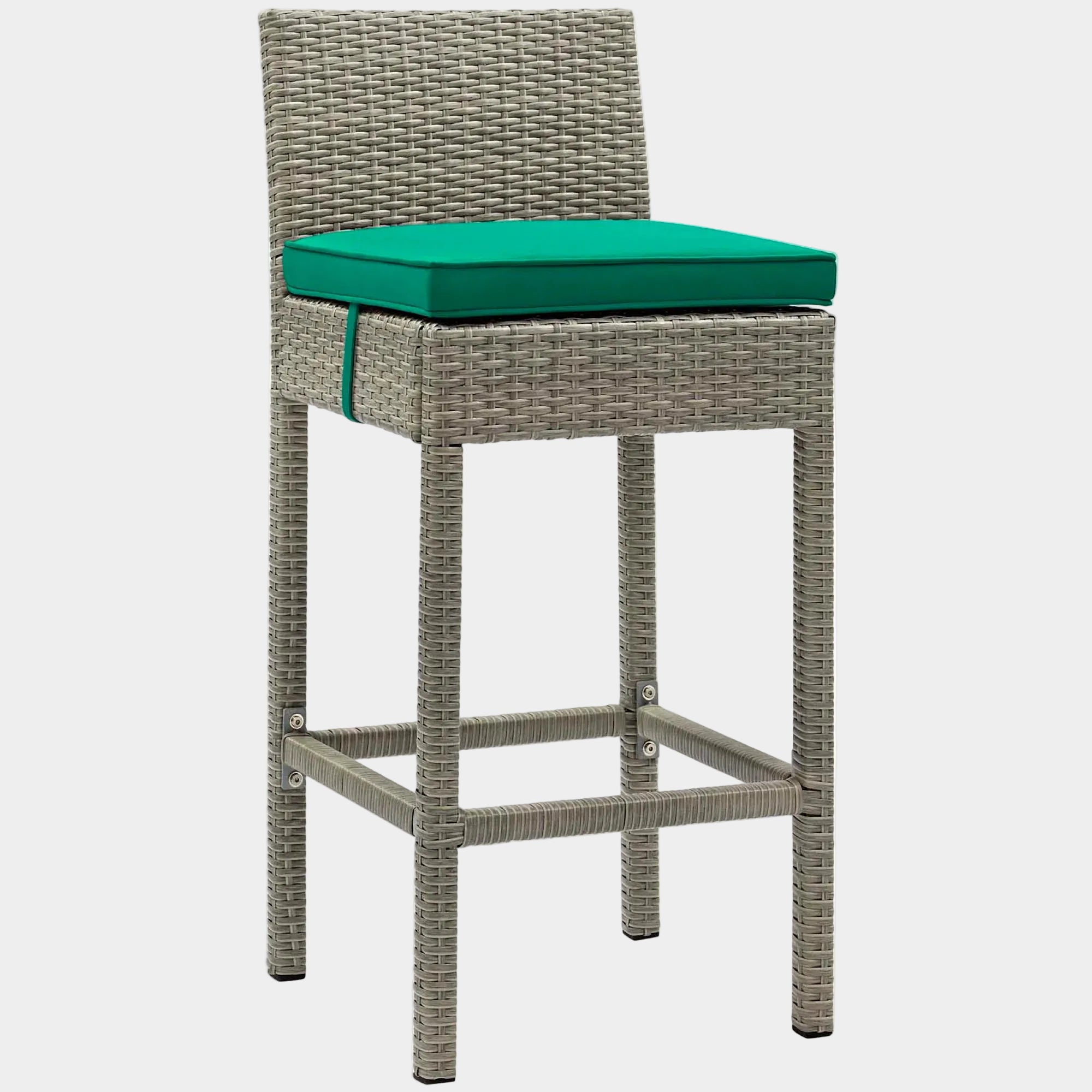 Conduit Outdoor Wicker Rattan Bar Stool