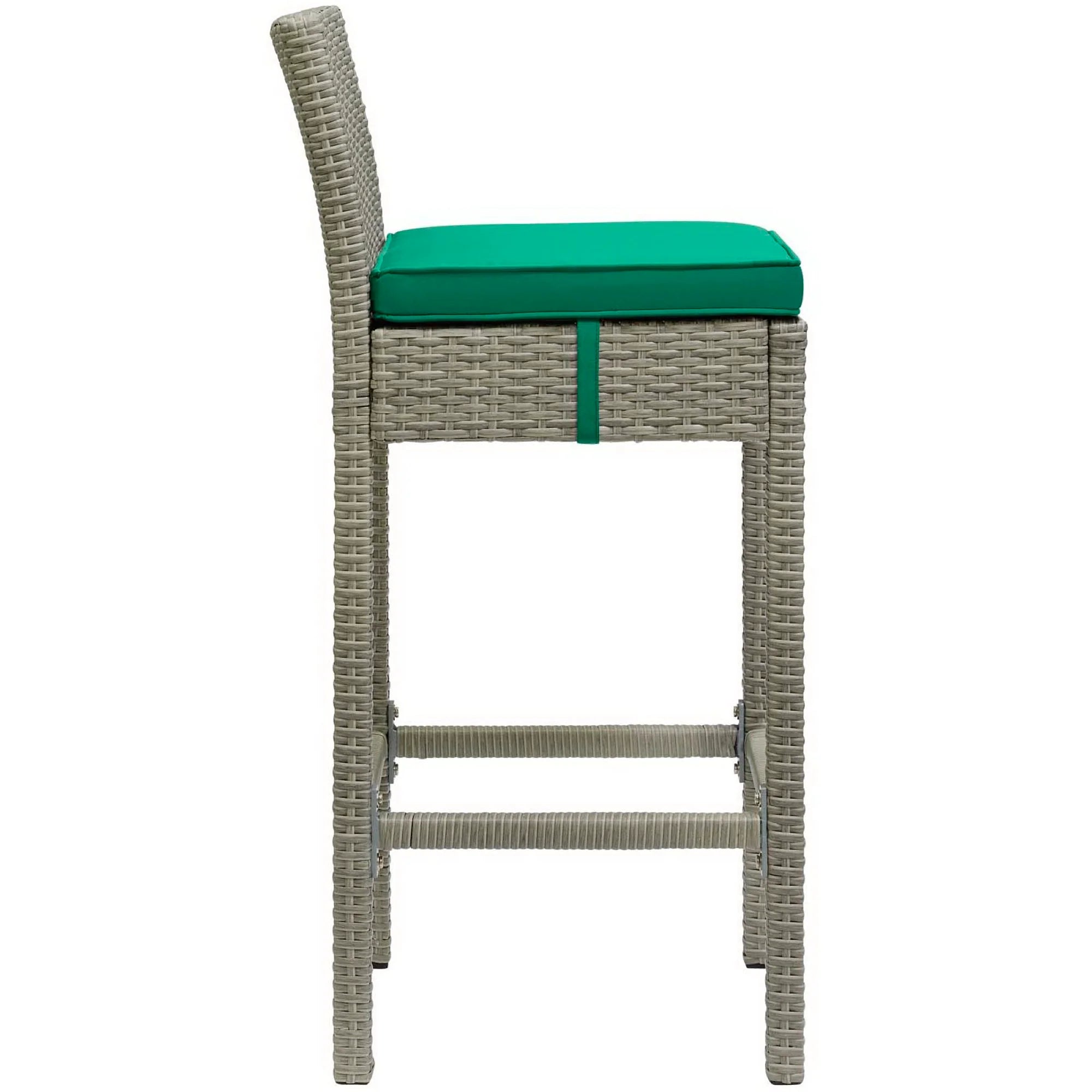 Conduit Outdoor Wicker Rattan Bar Stool