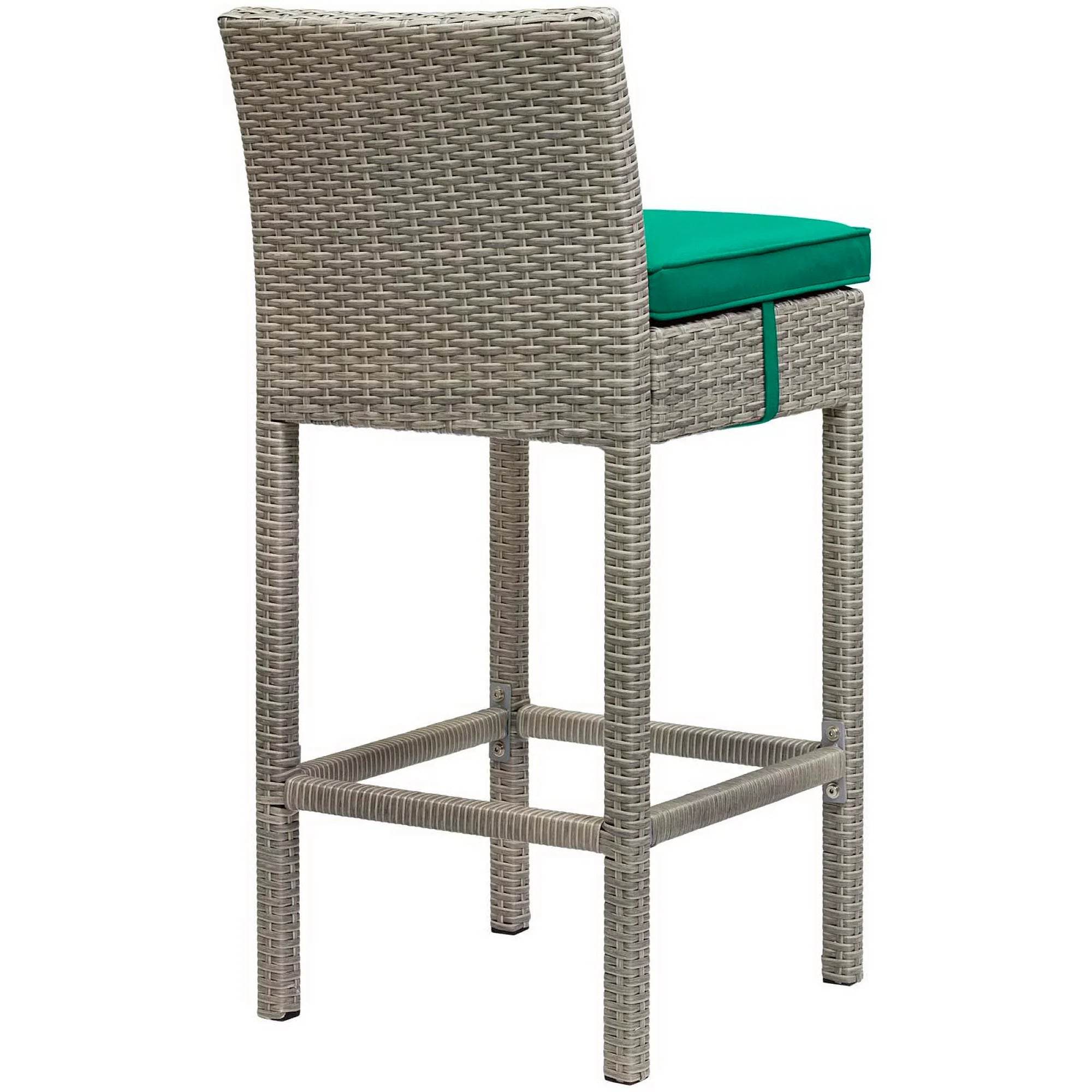 Conduit Outdoor Wicker Rattan Bar Stool