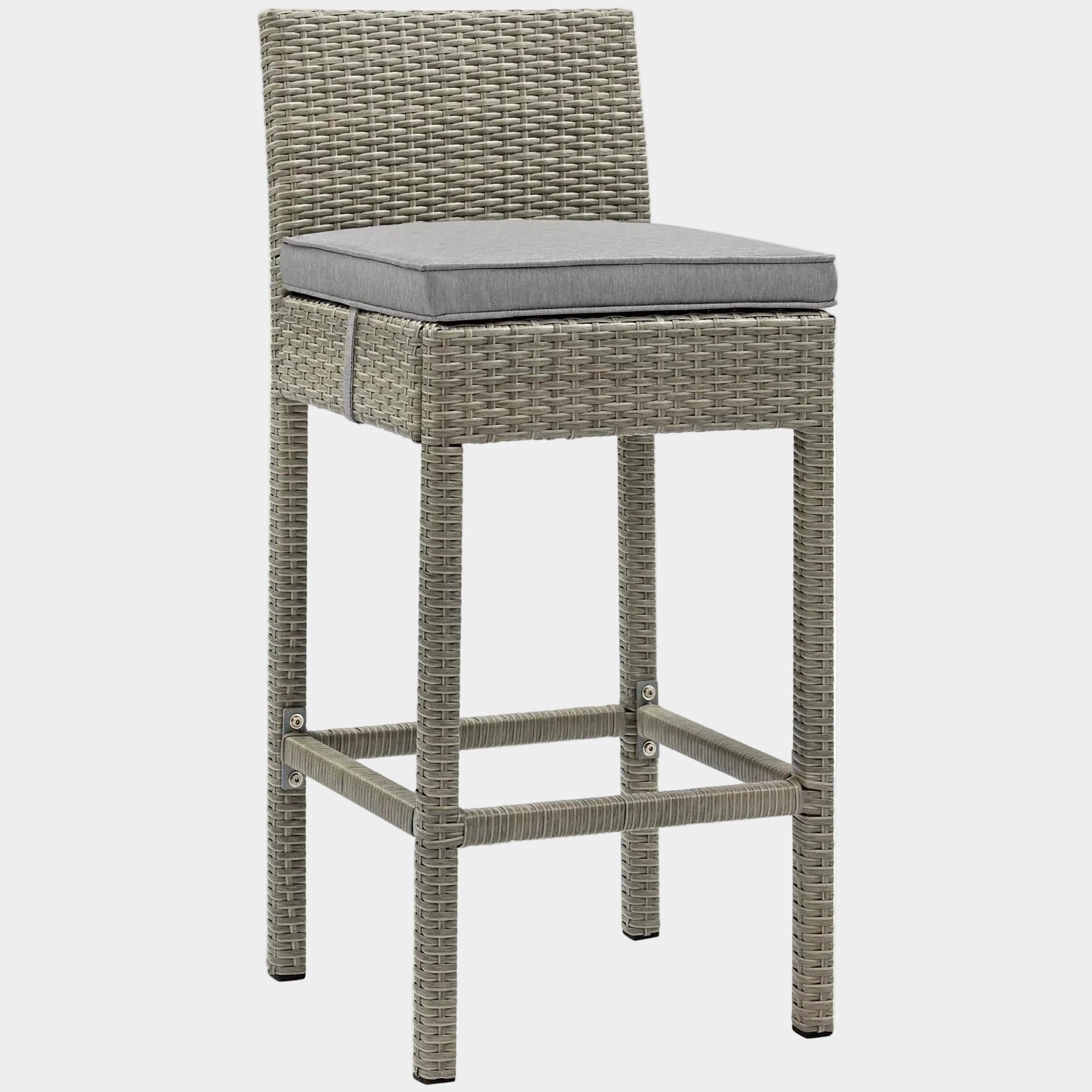 Conduit Outdoor Wicker Rattan Bar Stool