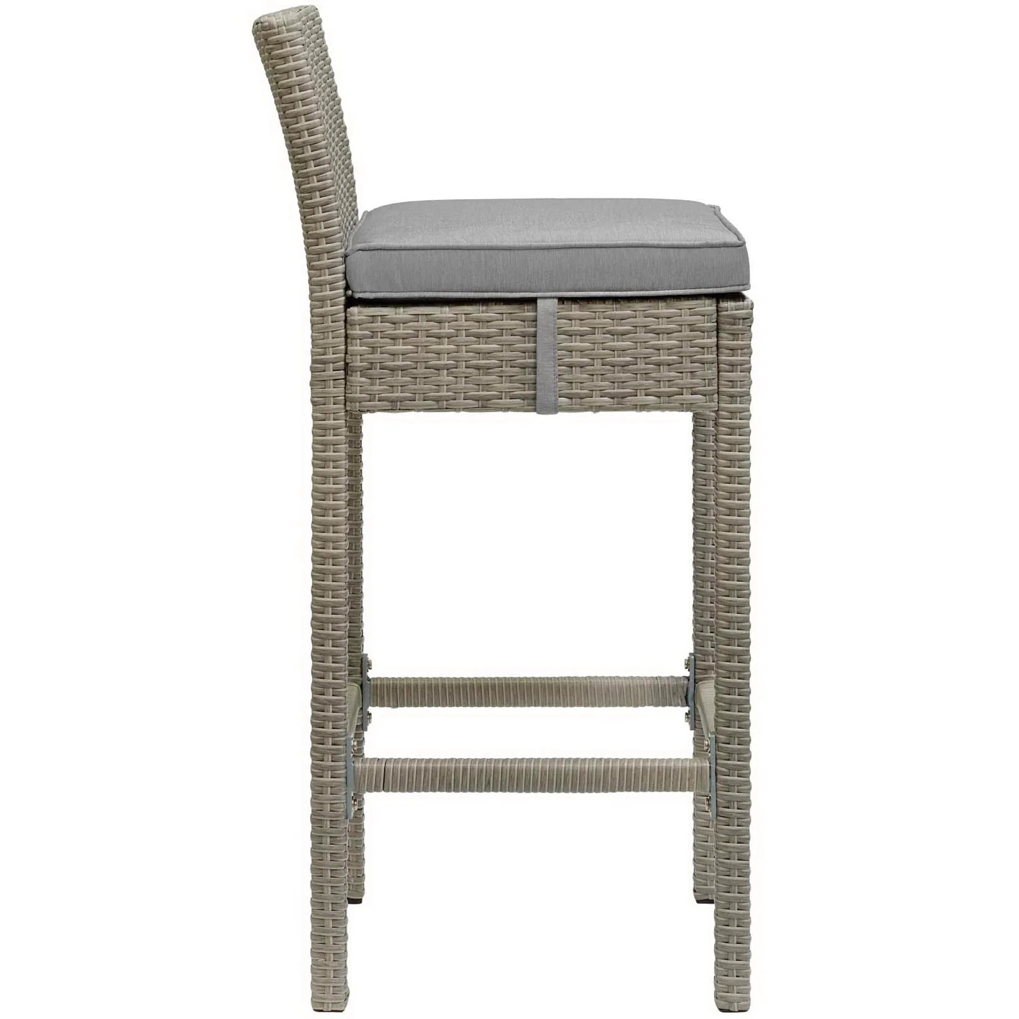 Conduit Outdoor Wicker Rattan Bar Stool