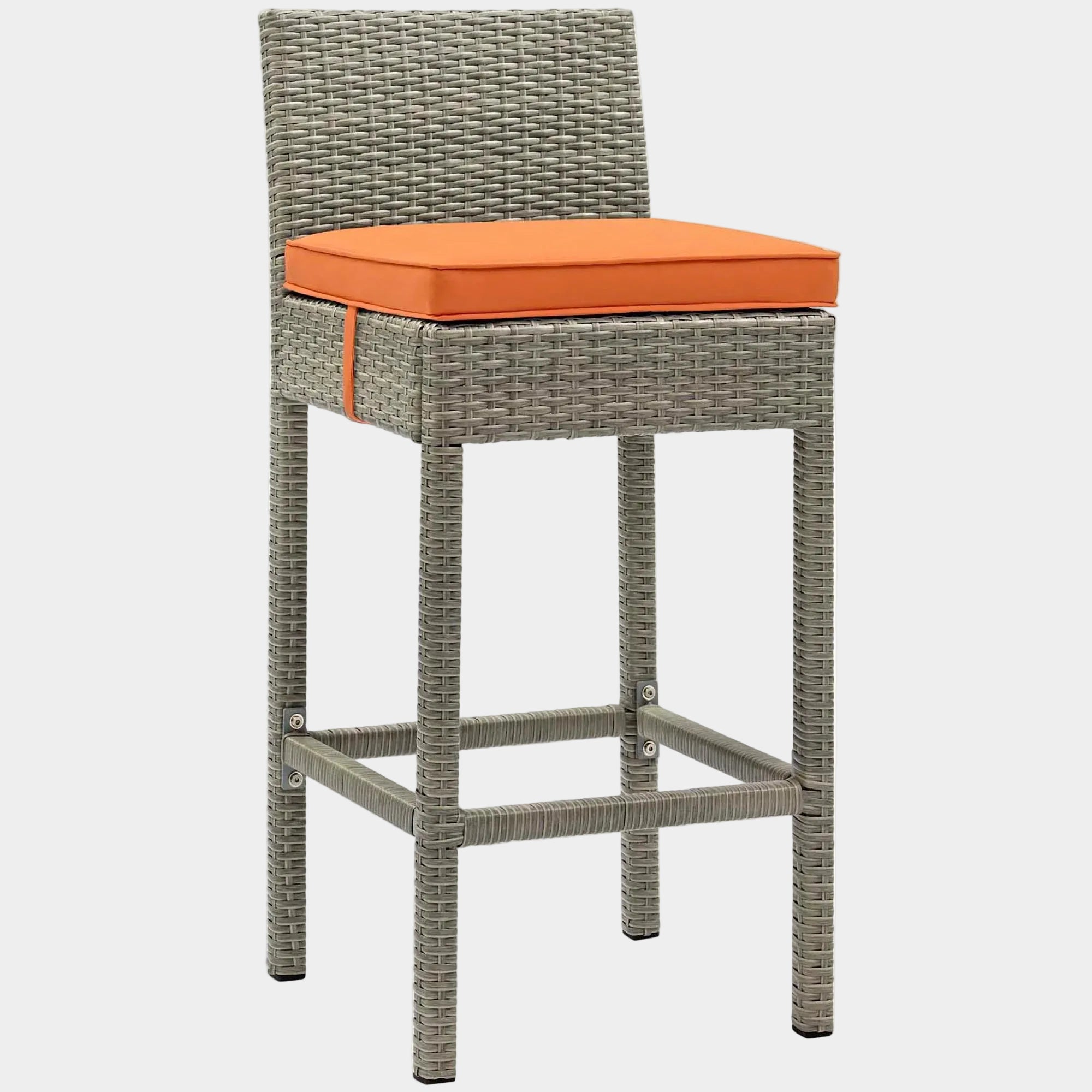 Conduit Outdoor Wicker Rattan Bar Stool
