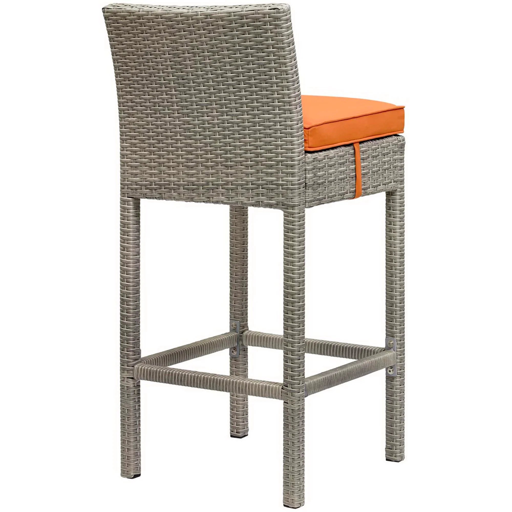 Conduit Outdoor Wicker Rattan Bar Stool