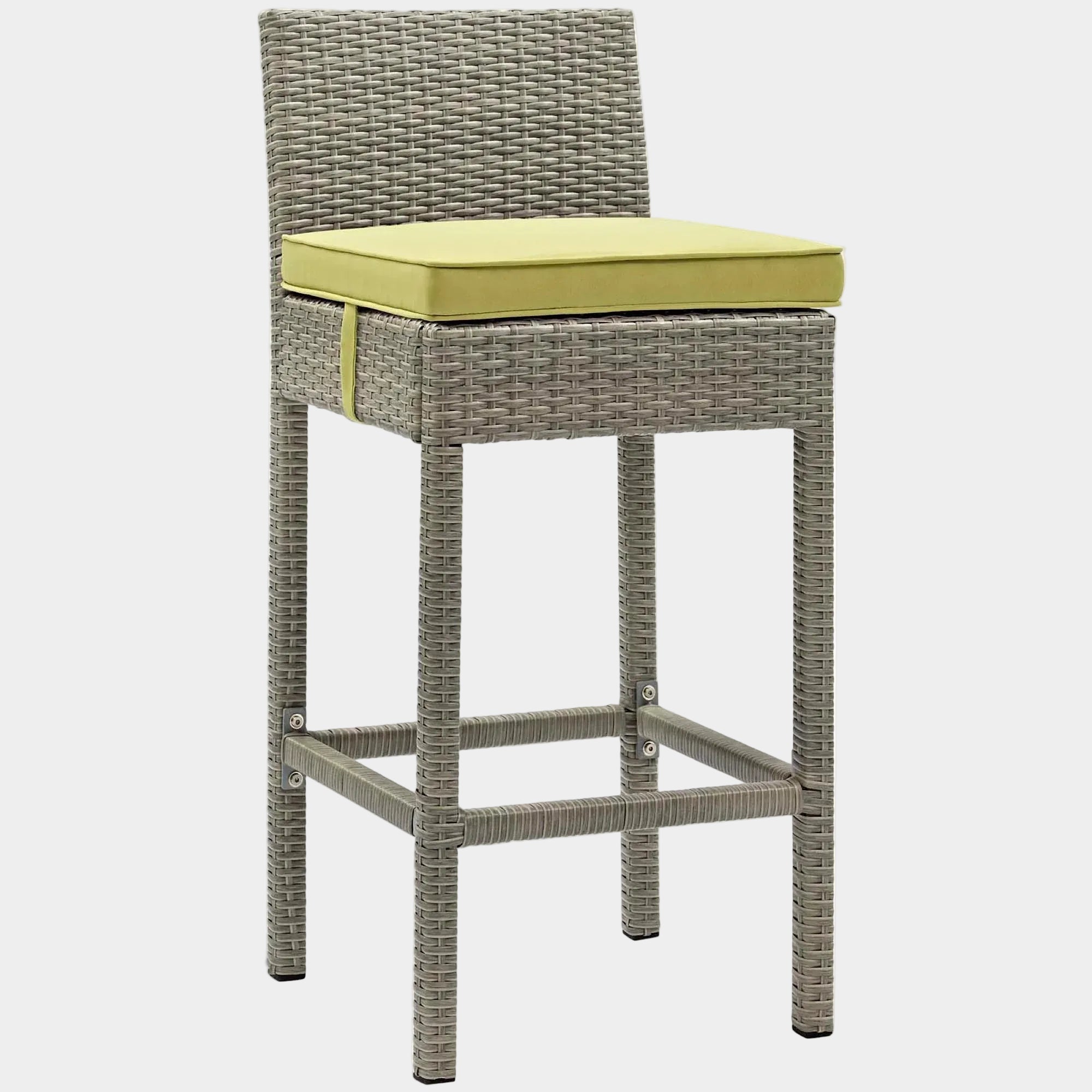 Conduit Outdoor Wicker Rattan Bar Stool