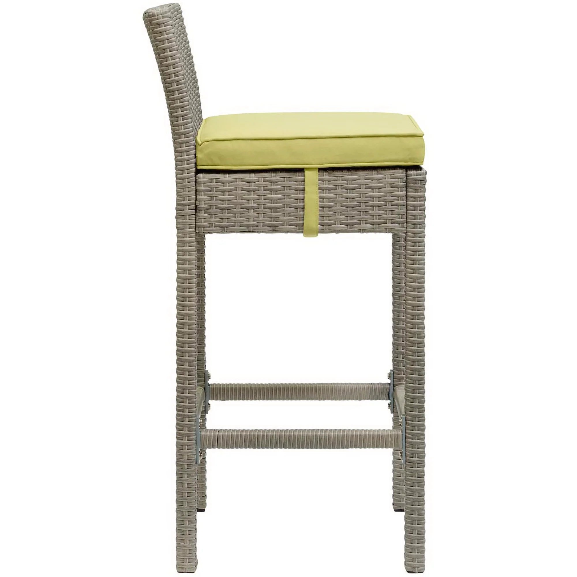 Conduit Outdoor Wicker Rattan Bar Stool