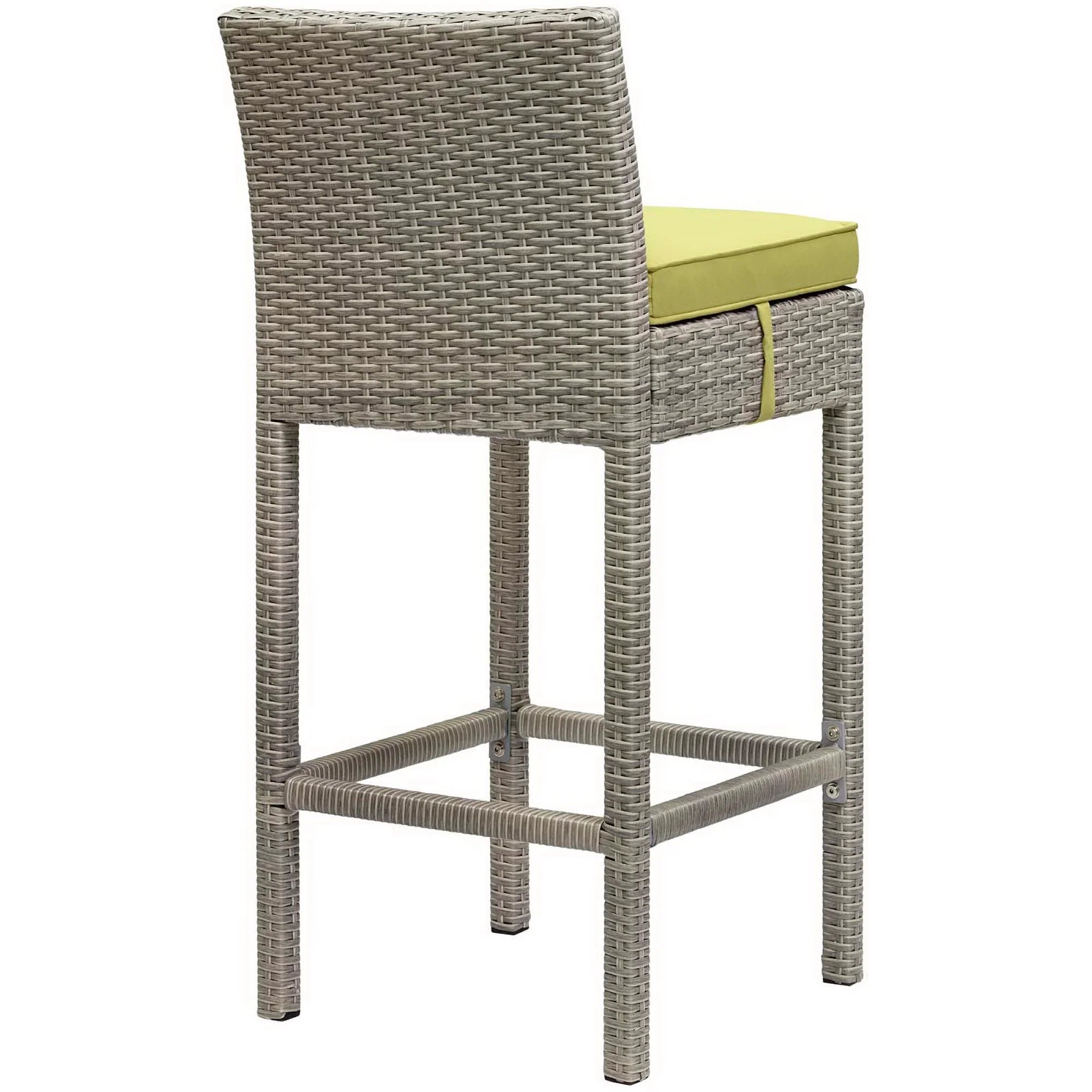 Conduit Outdoor Wicker Rattan Bar Stool