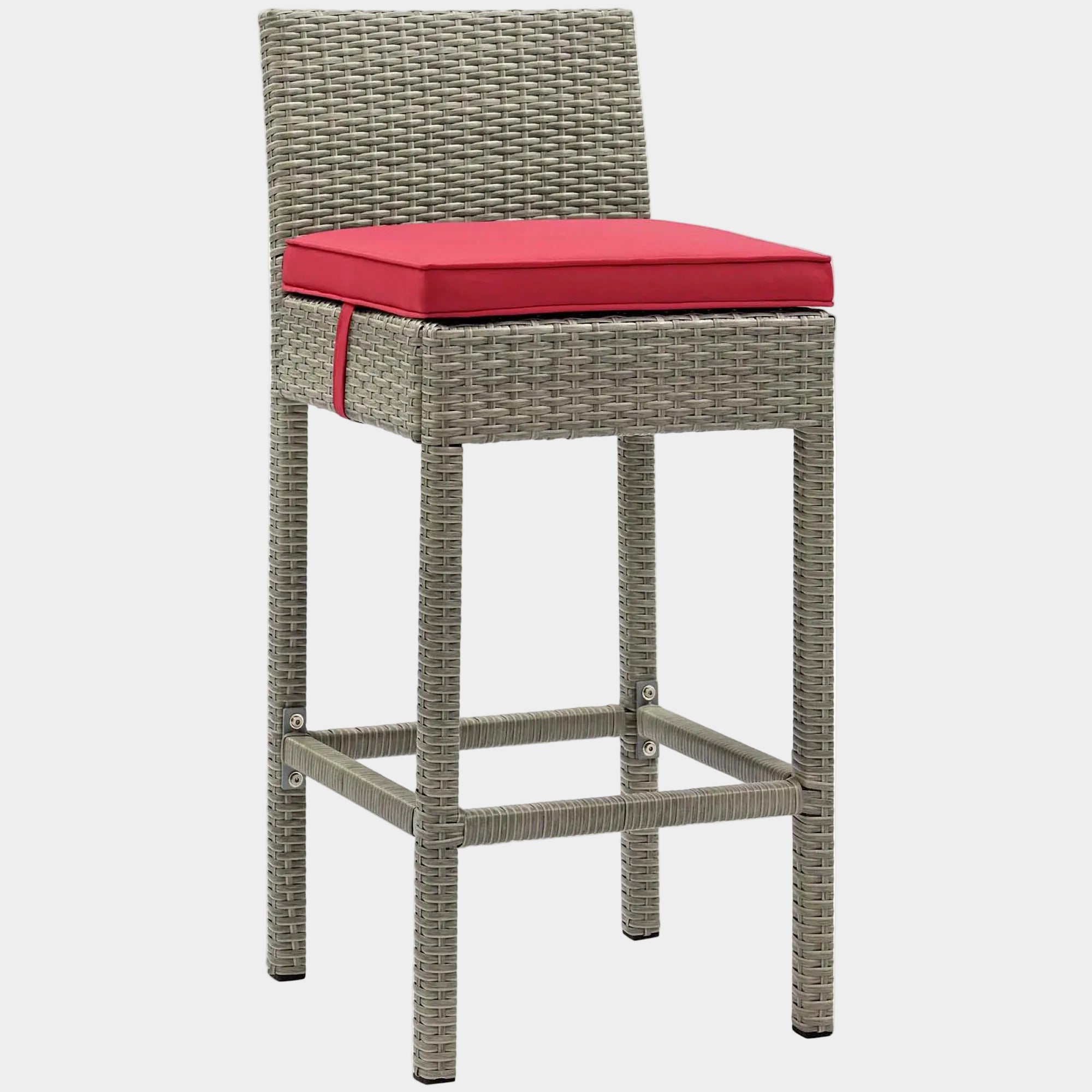 Conduit Outdoor Wicker Rattan Bar Stool