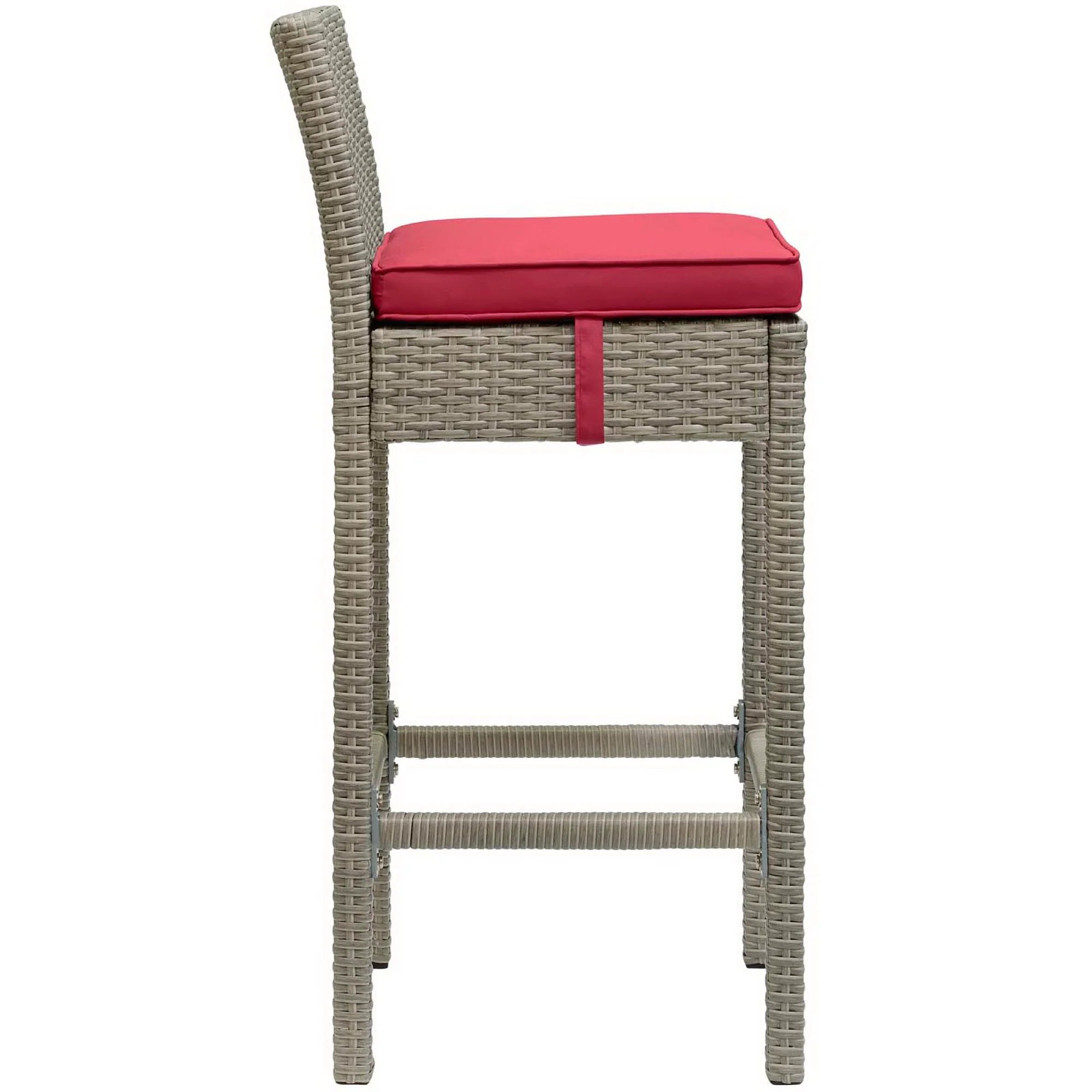Conduit Outdoor Wicker Rattan Bar Stool