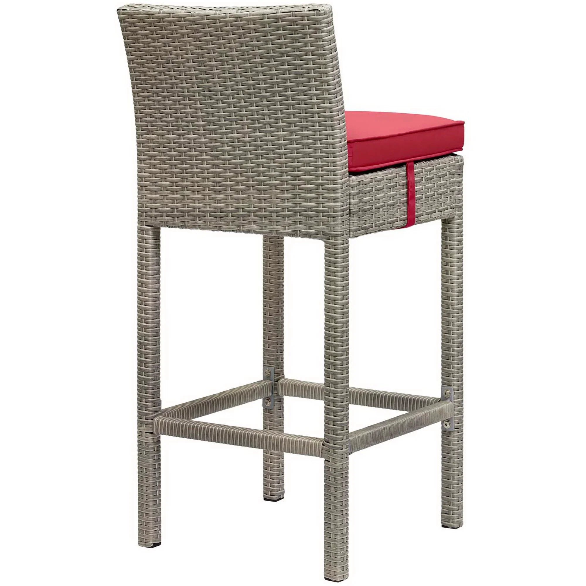 Conduit Outdoor Wicker Rattan Bar Stool