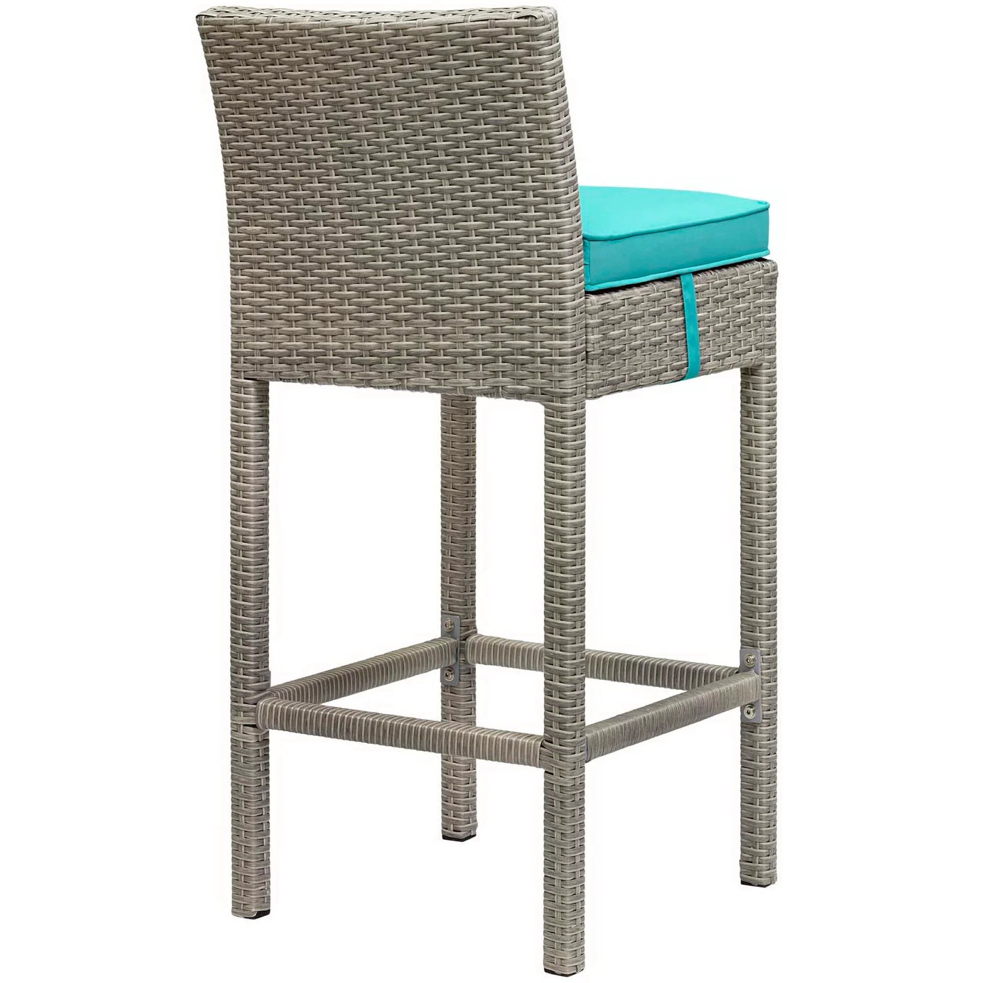 Conduit Outdoor Wicker Rattan Bar Stool