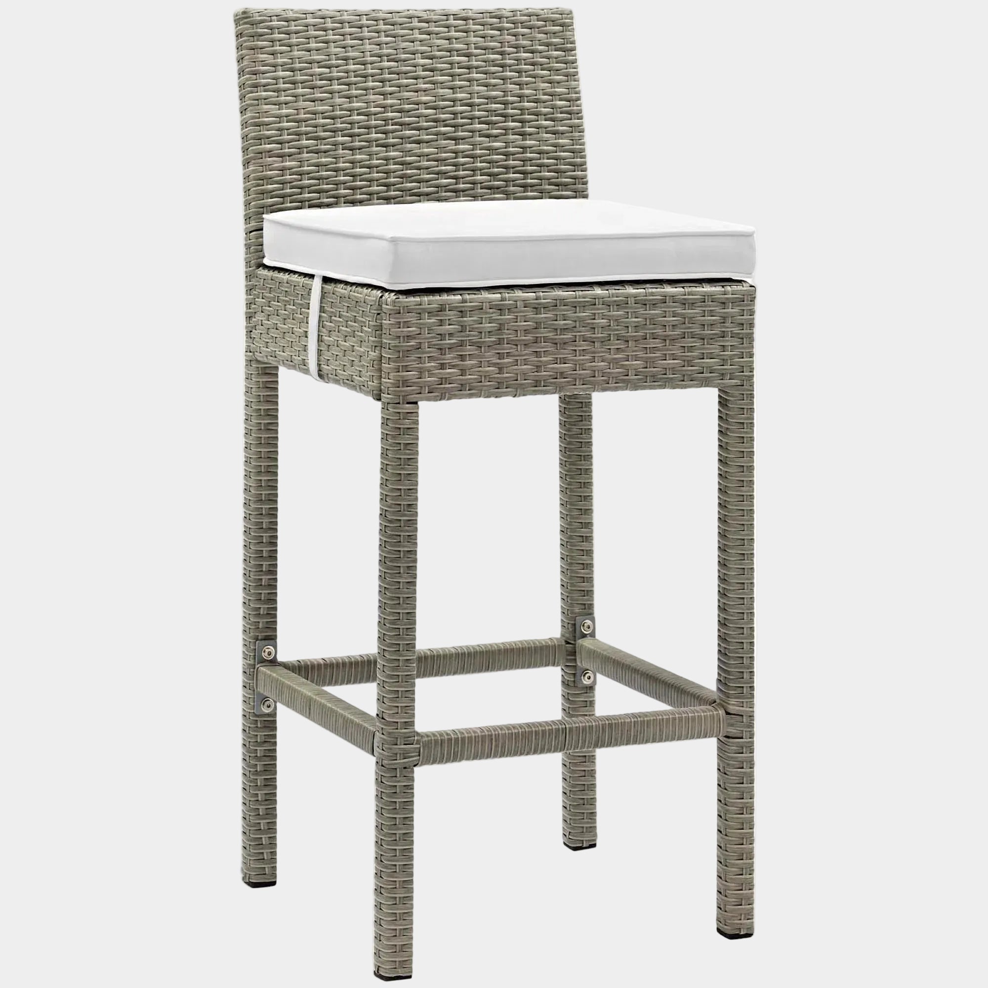 Conduit Outdoor Wicker Rattan Bar Stool